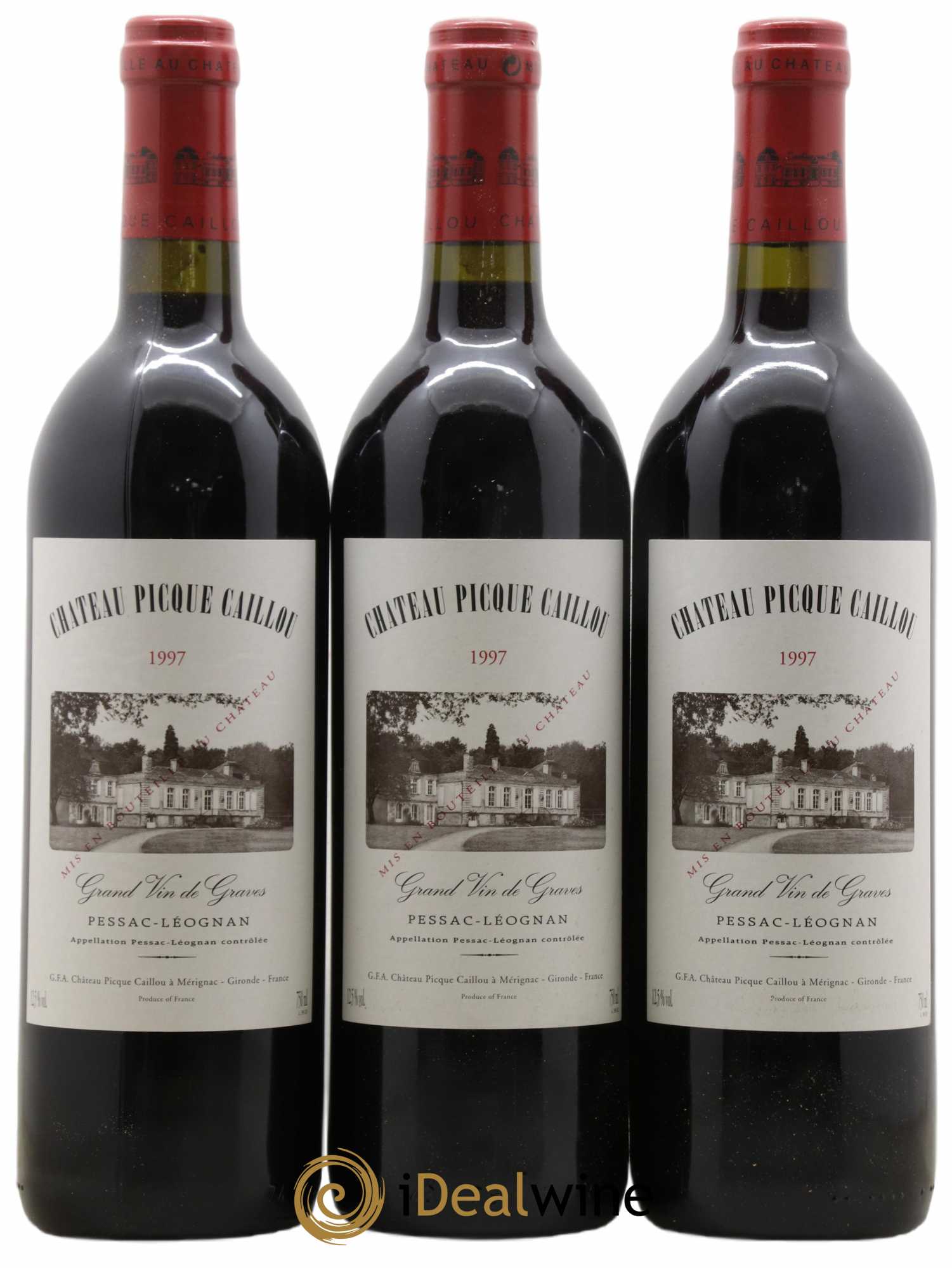 Château Picque Caillou 1997 - Lot de 12 bouteilles - 2