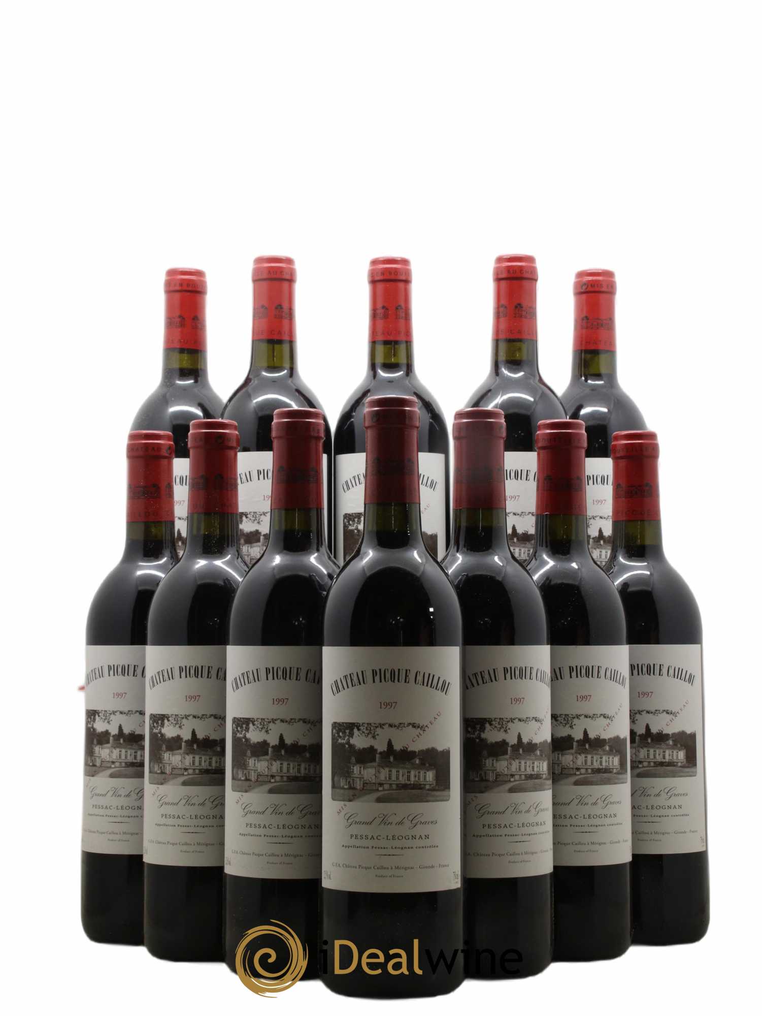Château Picque Caillou 1997 - Lot de 12 bouteilles - 0