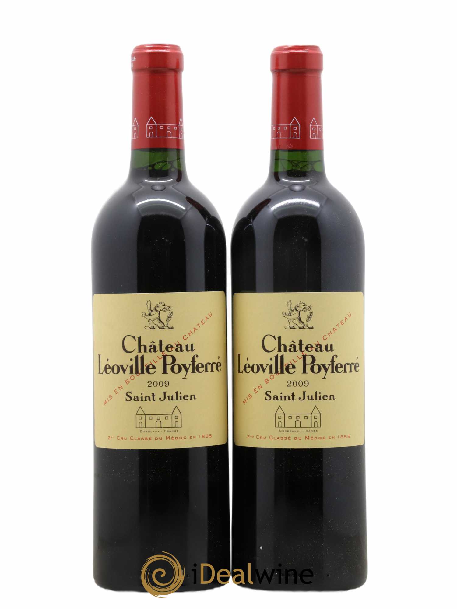 Château Léoville Poyferré 2ème Grand Cru Classé 2009 - Lot de 2 bouteilles - 0