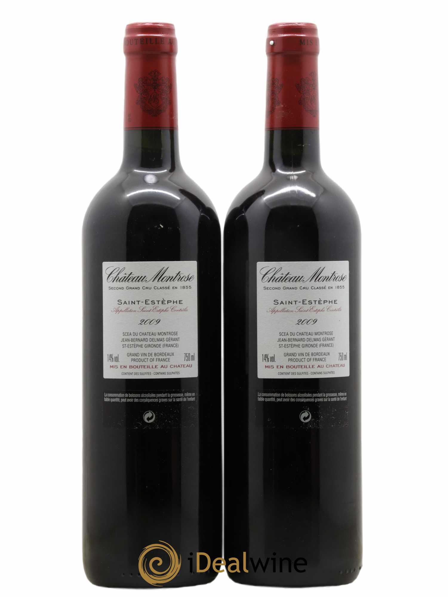Château Montrose 2ème Grand Cru Classé 2009 - Lot de 2 bouteilles - 1
