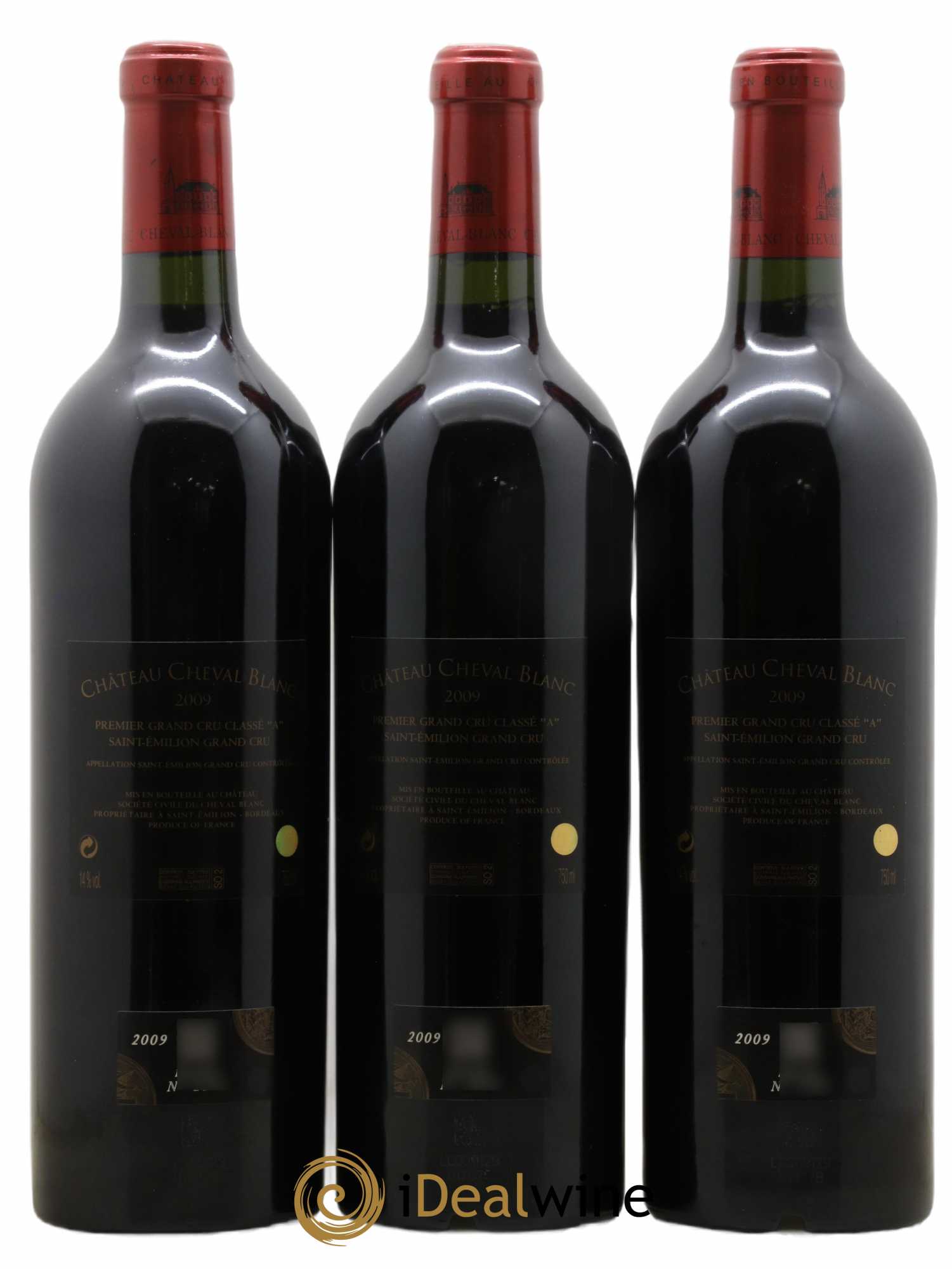 Château Cheval Blanc 1er Grand Cru Classé A 2009 - Lot de 3 bouteilles - 1