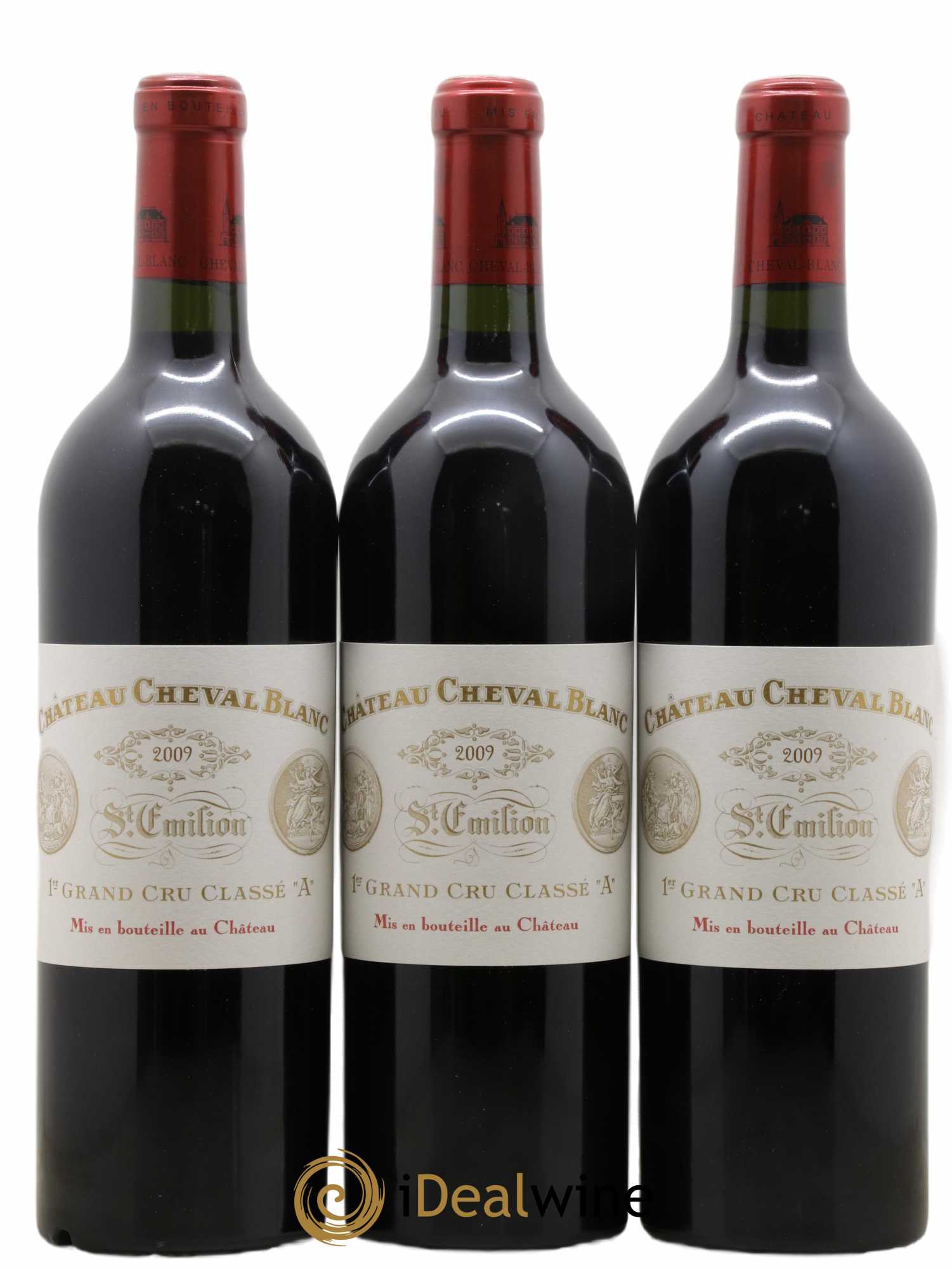 Château Cheval Blanc 1er Grand Cru Classé A 2009 - Lot de 3 bouteilles - 0