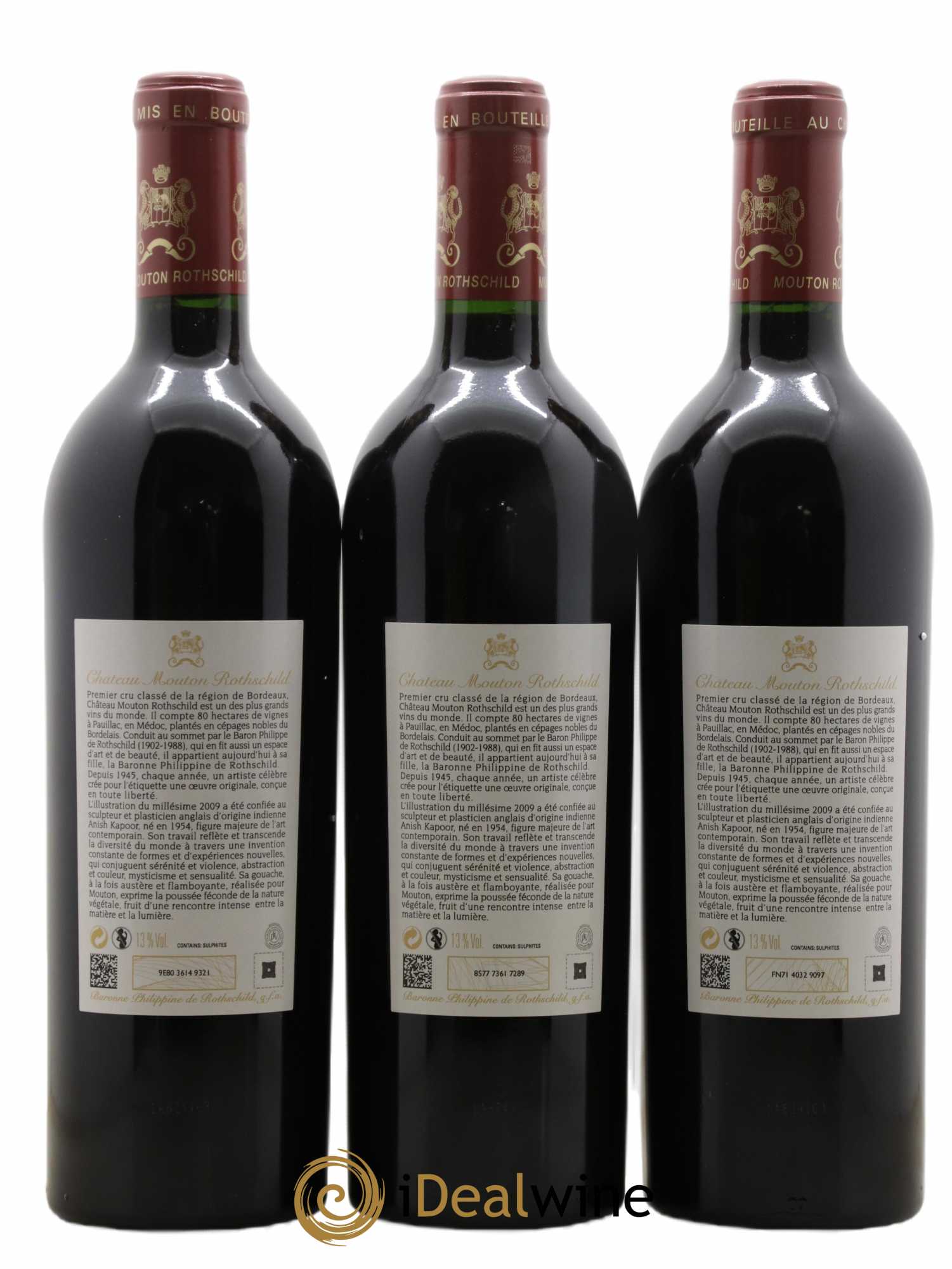 Château Mouton Rothschild 1er Grand Cru Classé 2009 - Lot de 6 bouteilles - 2