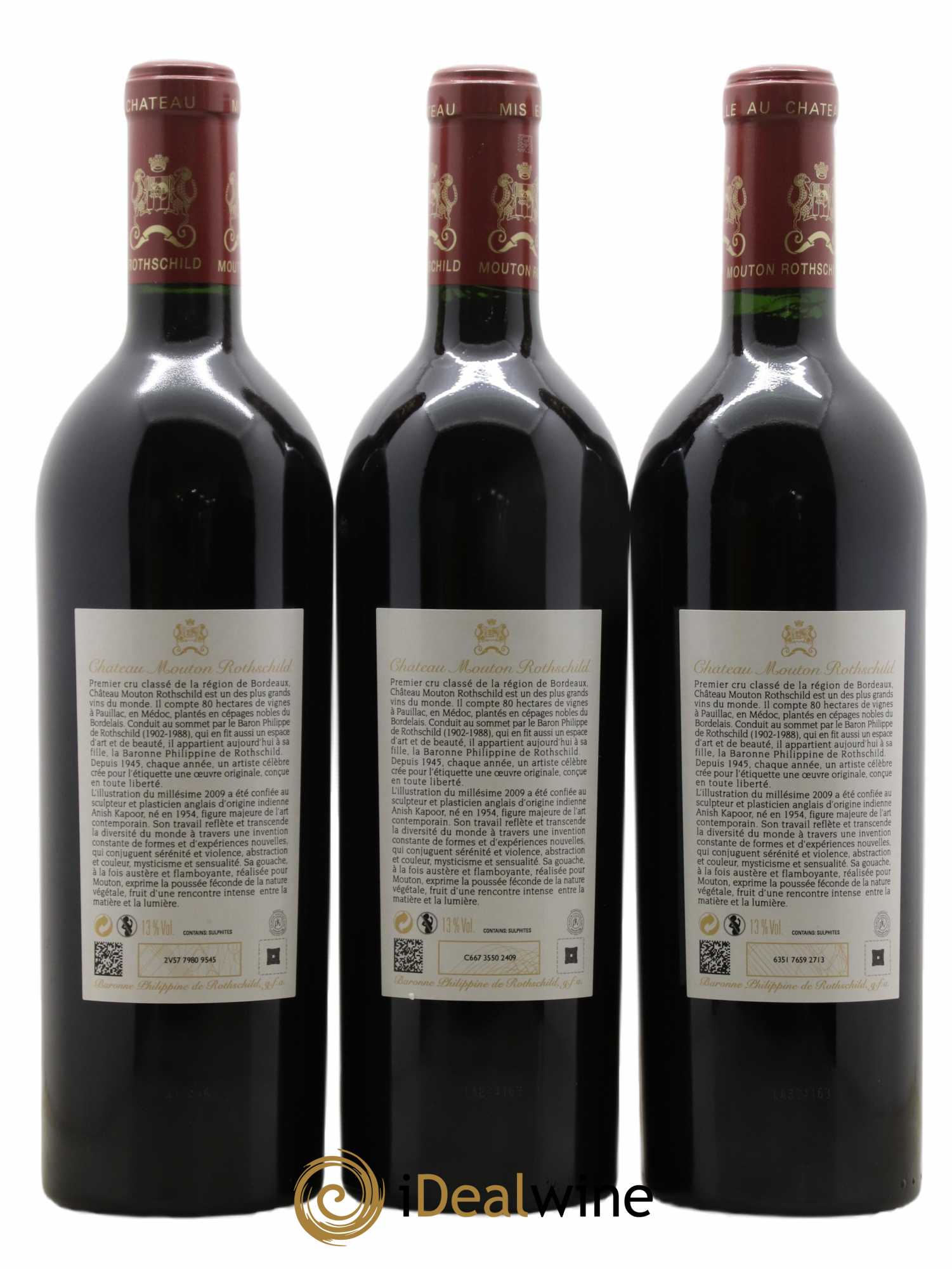 Château Mouton Rothschild 1er Grand Cru Classé 2009 - Lot de 6 bouteilles - 4