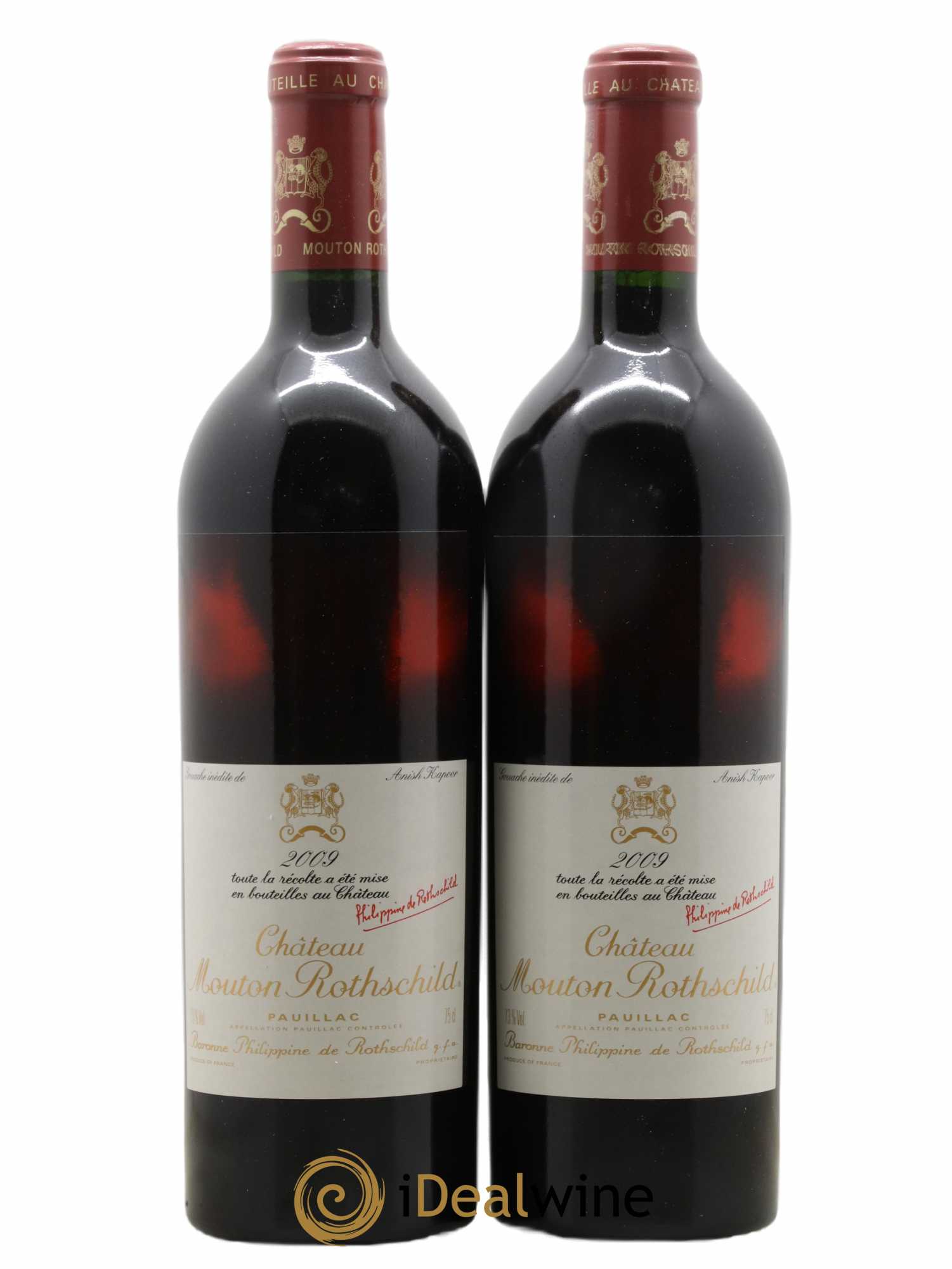 Château Mouton Rothschild 1er Grand Cru Classé 2009 - Lot de 2 bouteilles - 0