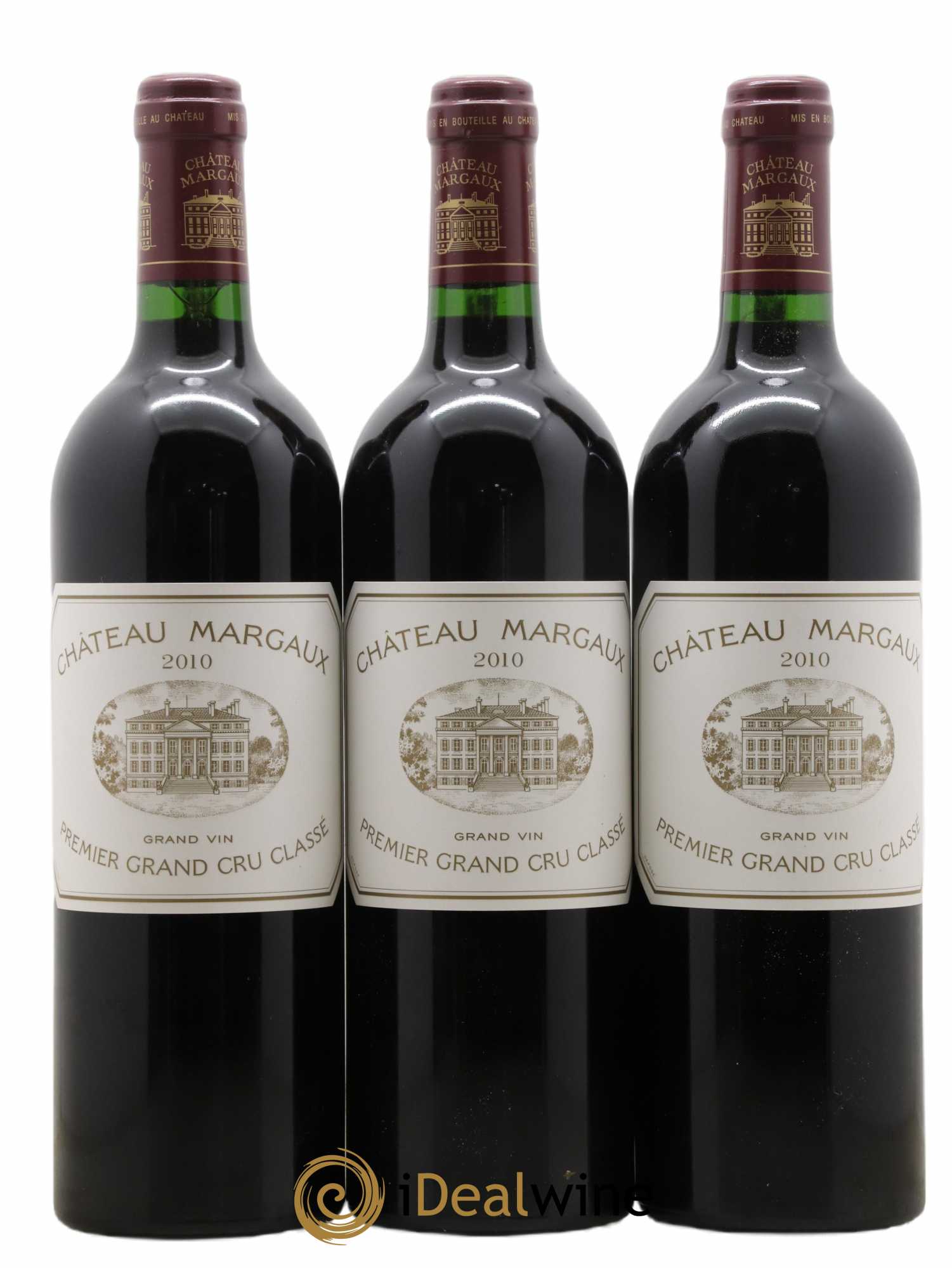 Château Margaux 1er Grand Cru Classé 2010 - Lot de 3 bouteilles - 0