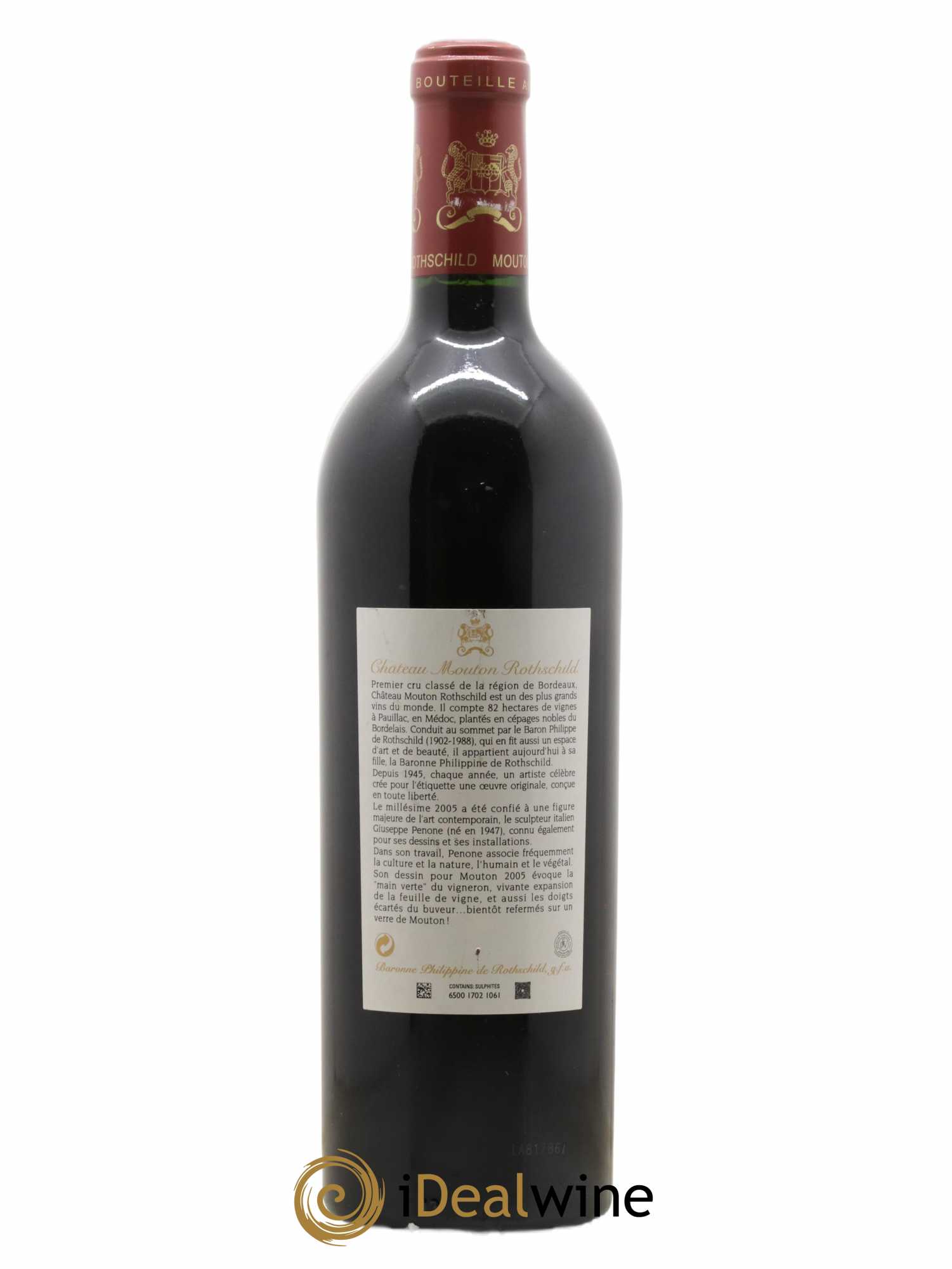 Château Mouton Rothschild 1er Grand Cru Classé 2005 - Lot of 1 bottle - 1