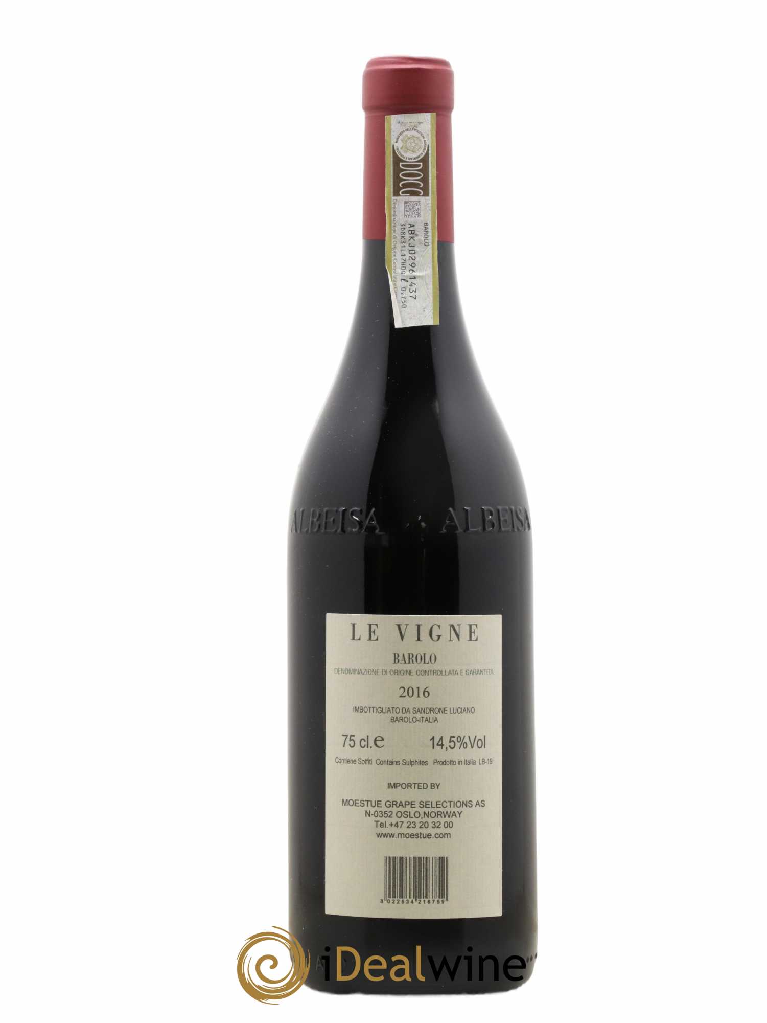 Barolo DOCG Le Vigne Luciano Sandrone 2016 - Lot de 1 bouteille - 1