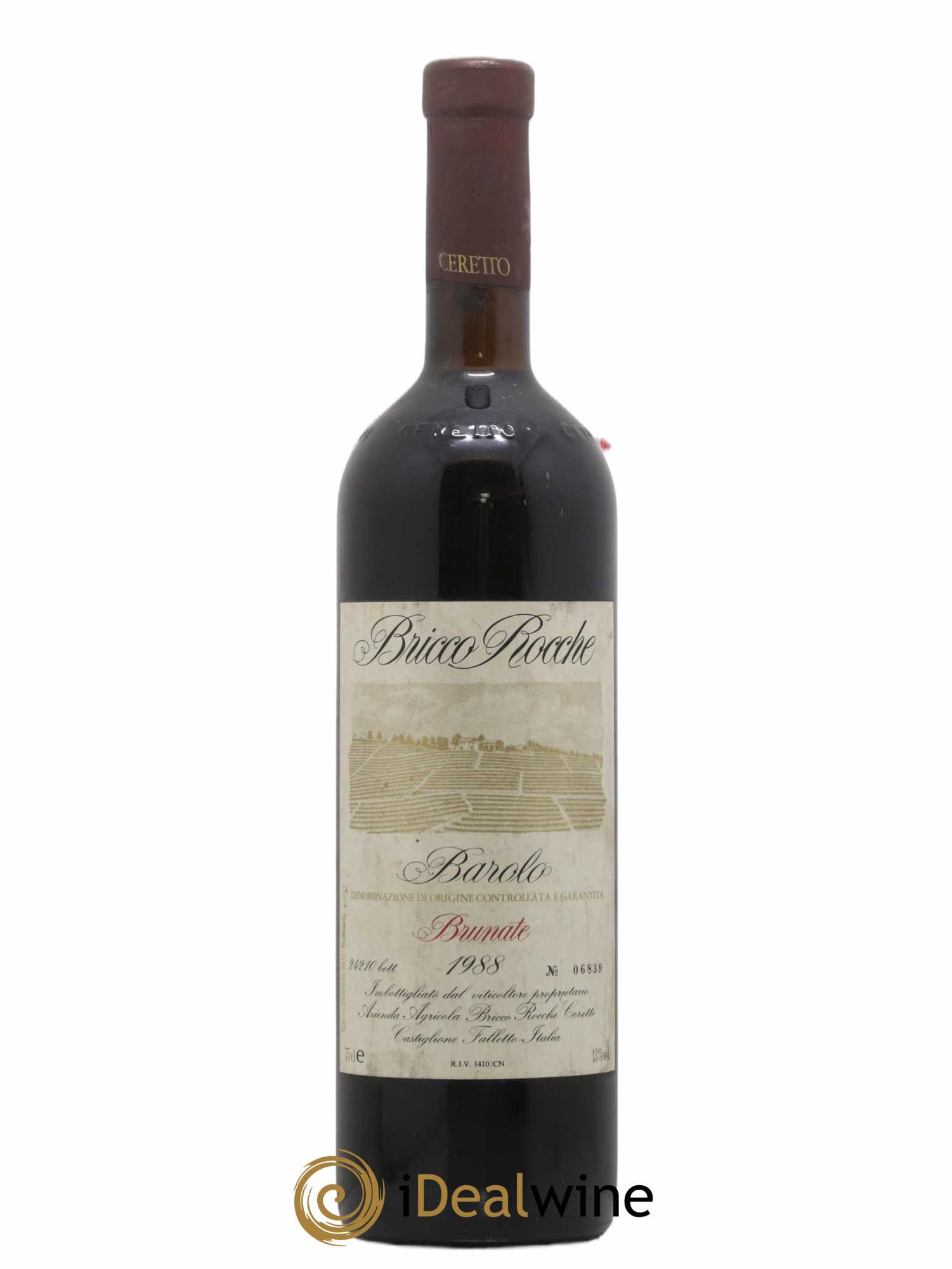 Barolo DOCG Brunate Bricco Rocche Ceretto 1988 - Lot de 1 bouteille - 0