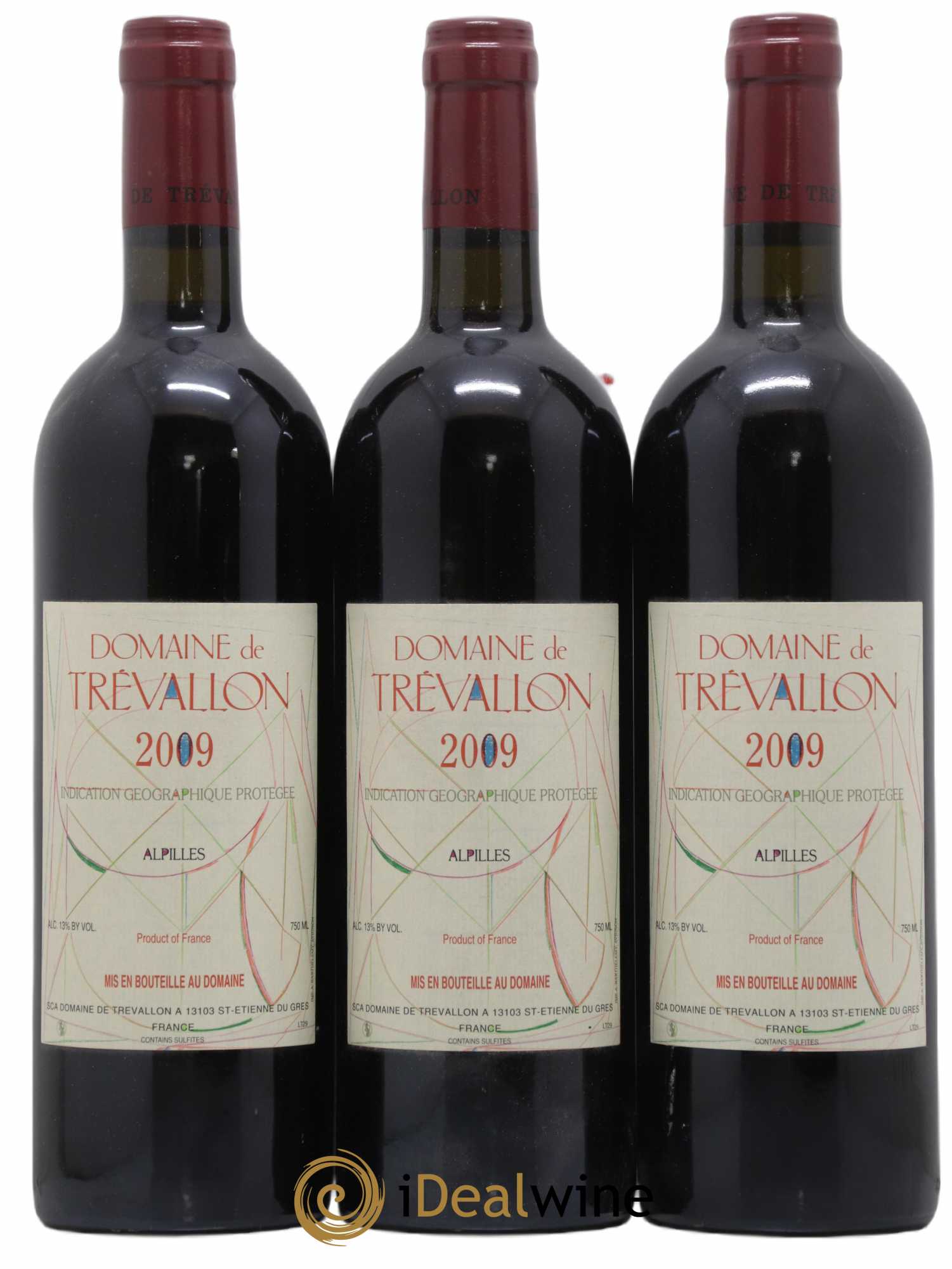 Alpilles Trévallon (Domaine de) Eloi Dürrbach (sans prix de réserve) 2009 - Lot de 3 bouteilles - 0