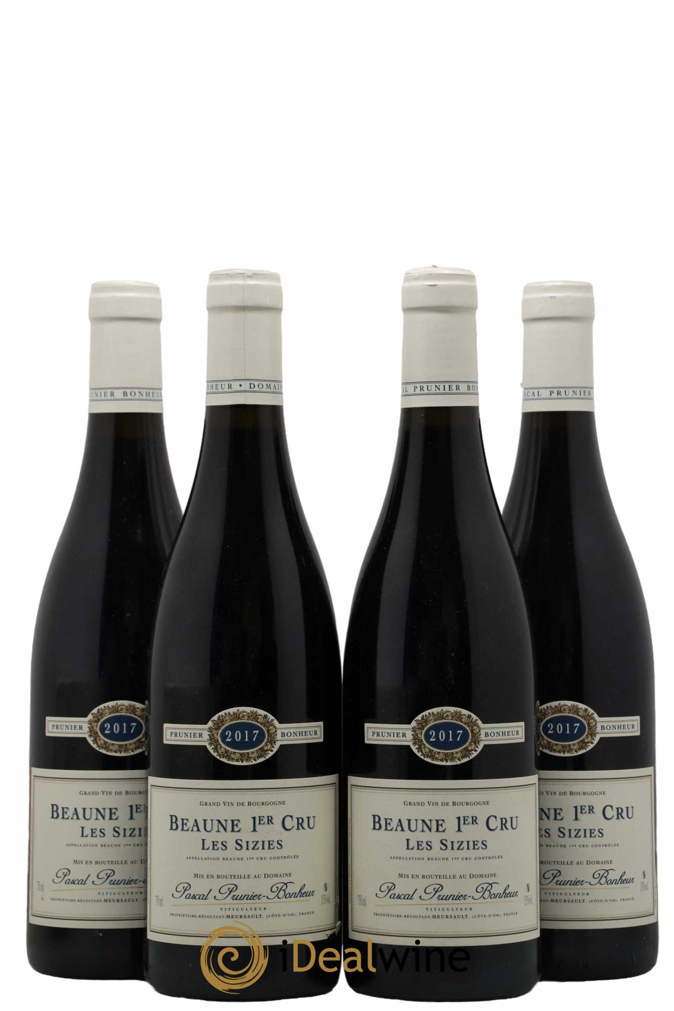 Beaune 1er Cru Les Sizies Pascal Prunier-Bonheur 2017 - Lot of 4 bottles - 0