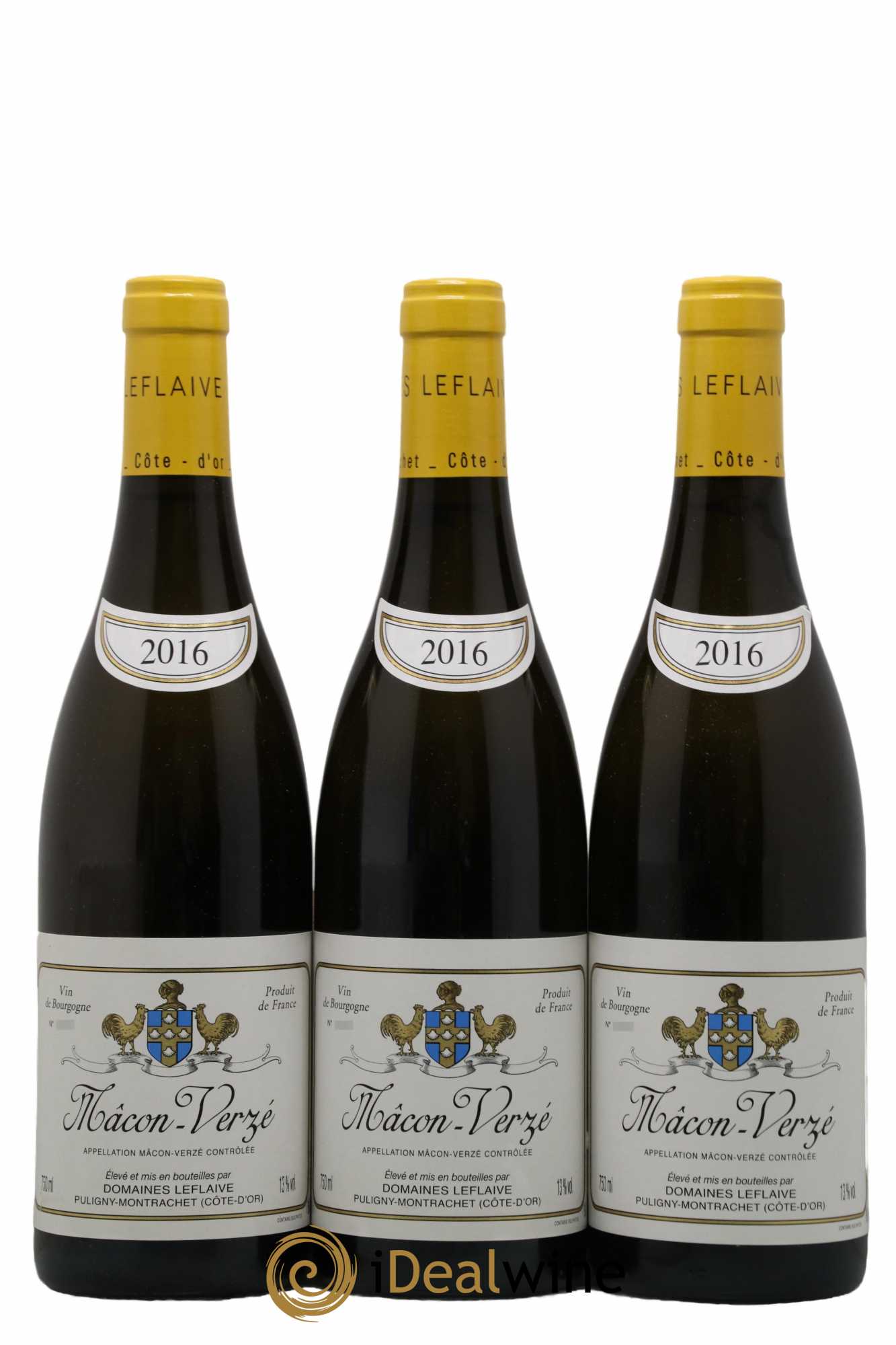 Mâcon Verzé Leflaive (Domaine) 2016 - Lot de 3 bouteilles - 0