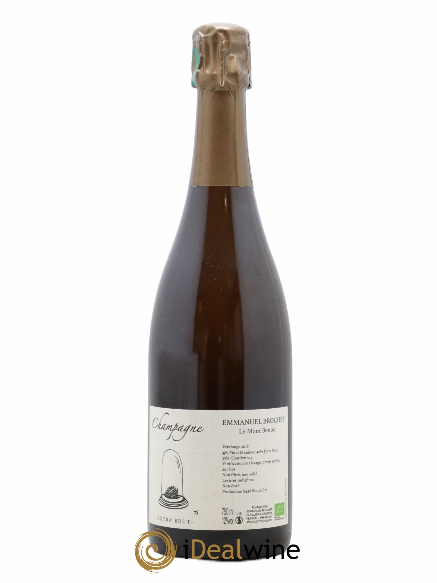Le Mont Benoit Extra-Brut Emmanuel Brochet 2018 - Lot de 1 bouteille - 0