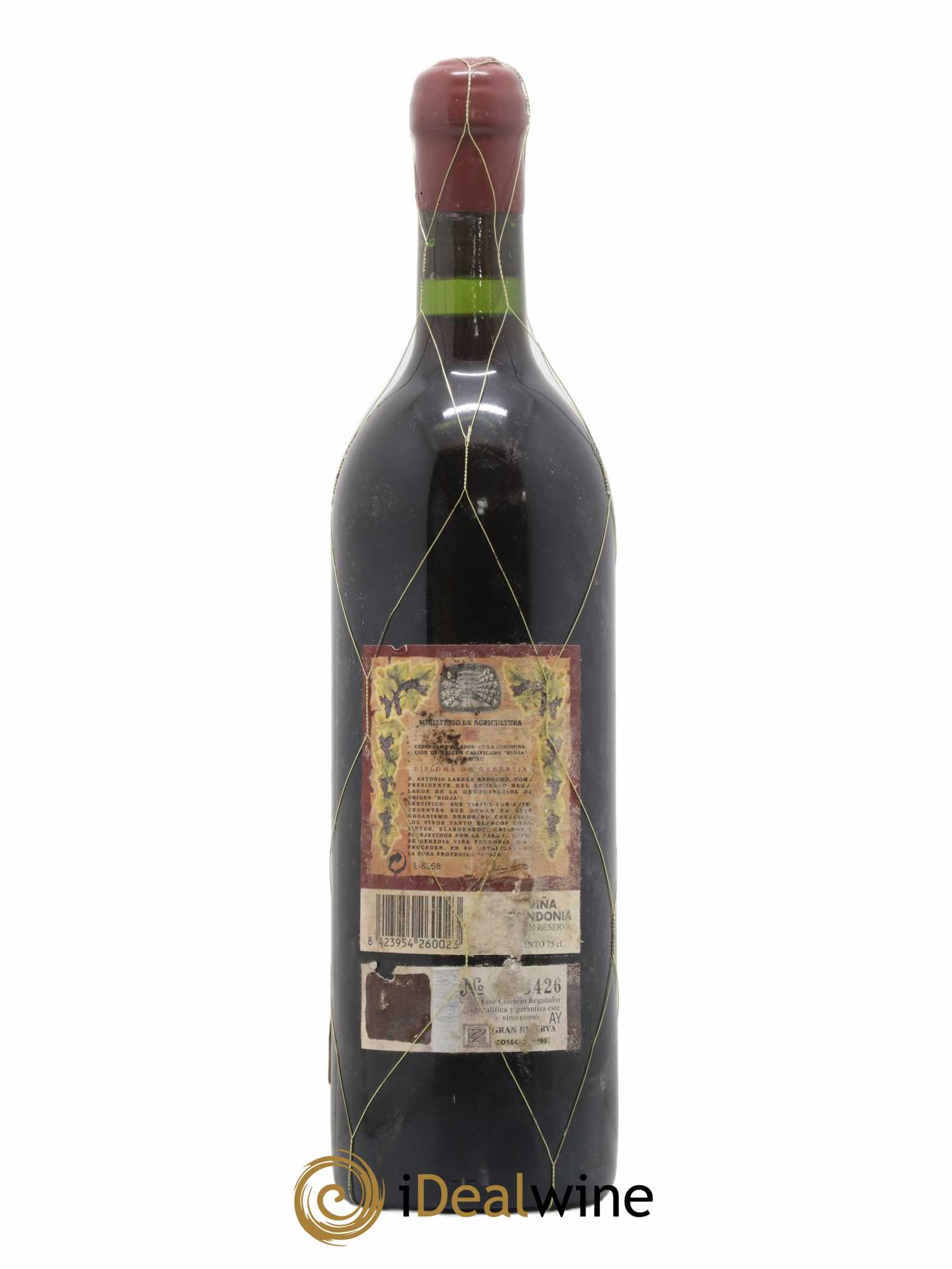 Rioja Gran Reserva Vina Tondonia R. Lopez de Heredia 1995 - Lot de 1 bouteille - 1