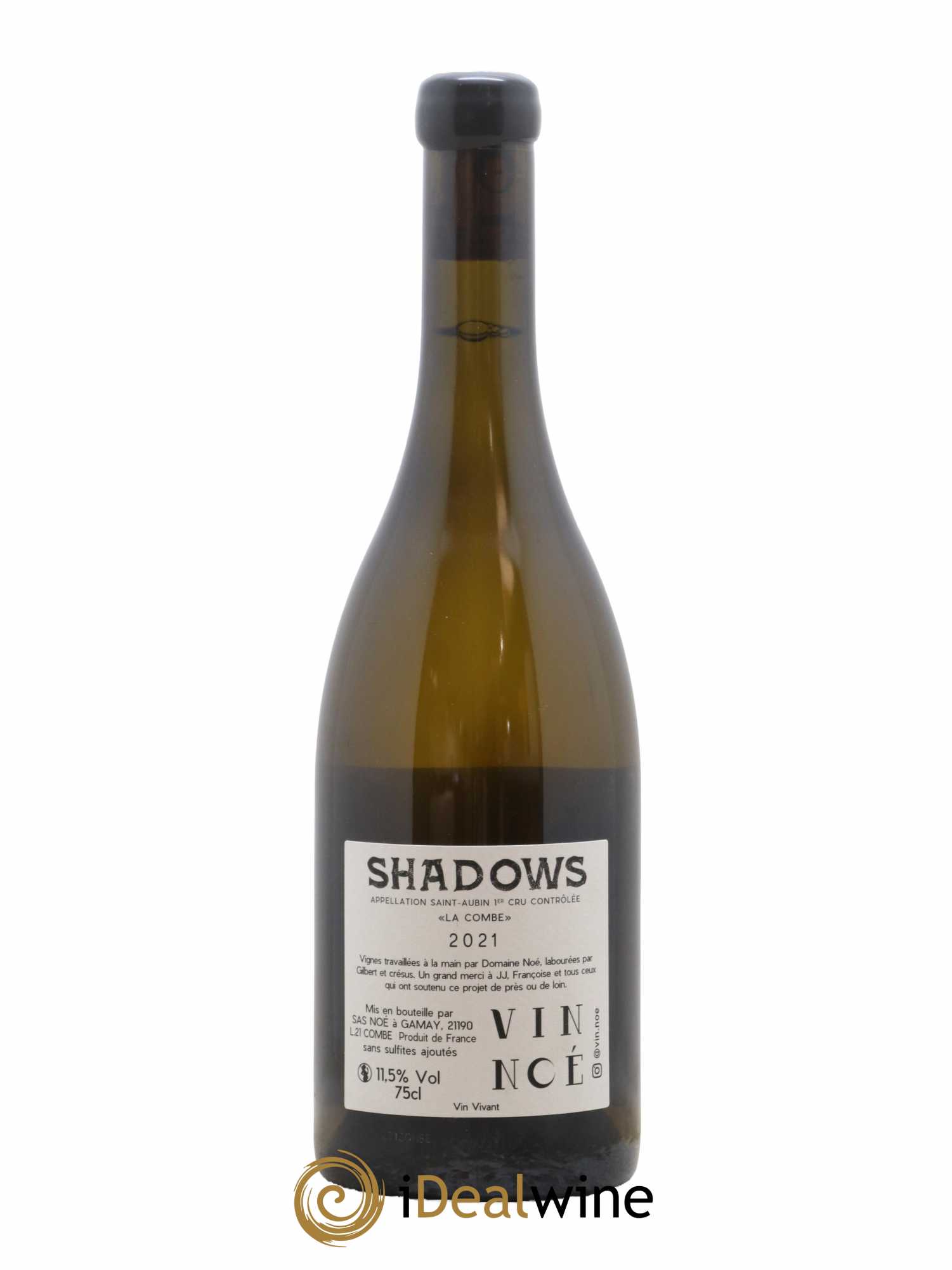 Saint-Aubin 1er Cru La Combe Shadows Vin Noé 2021 - Lot de 1 bouteille - 1