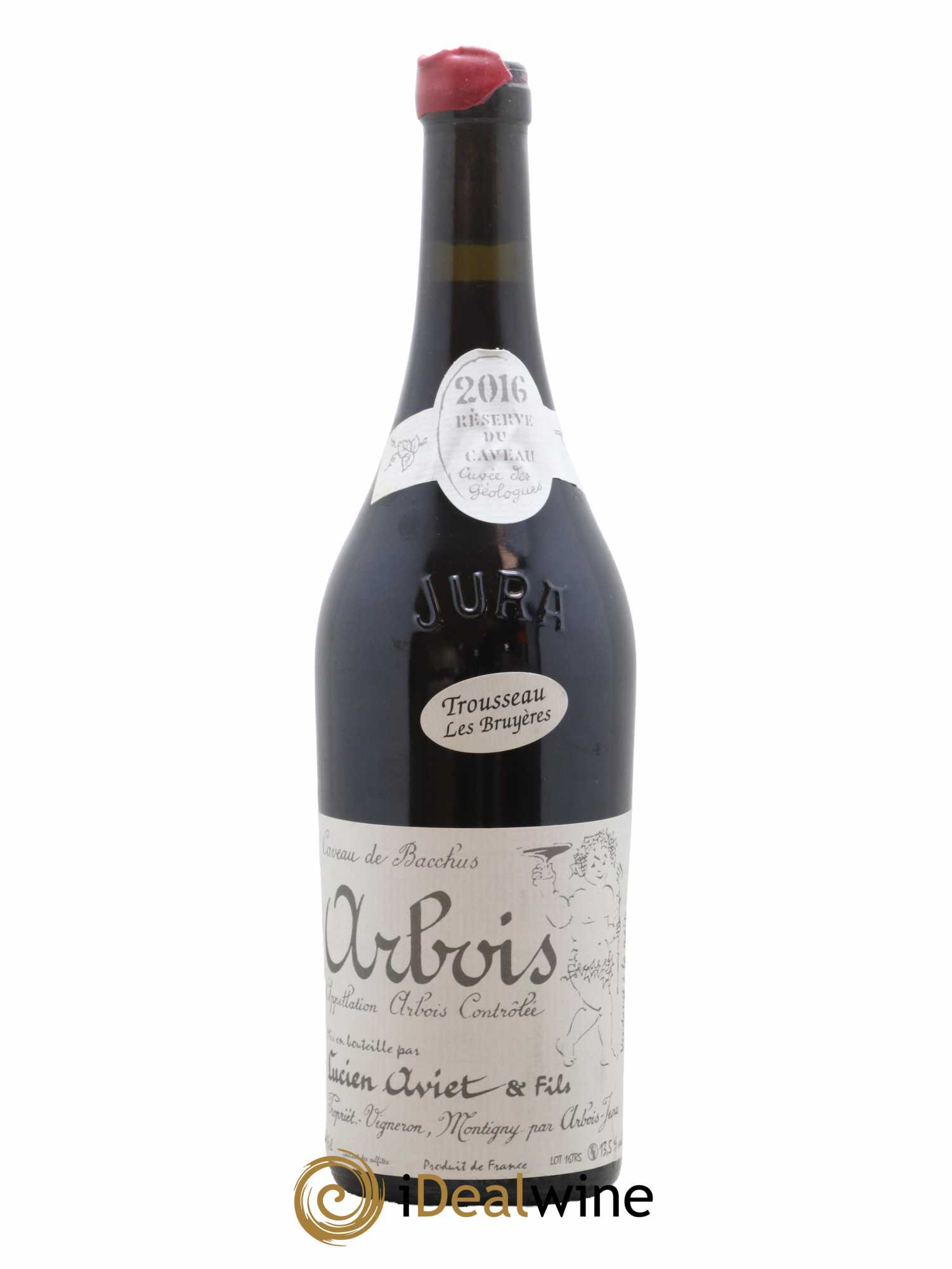 Arbois Trousseau Les Bruyères Cuvée des Géologues Lucien Aviet (Domaine) 2016 - Lot de 1 bouteille - 0