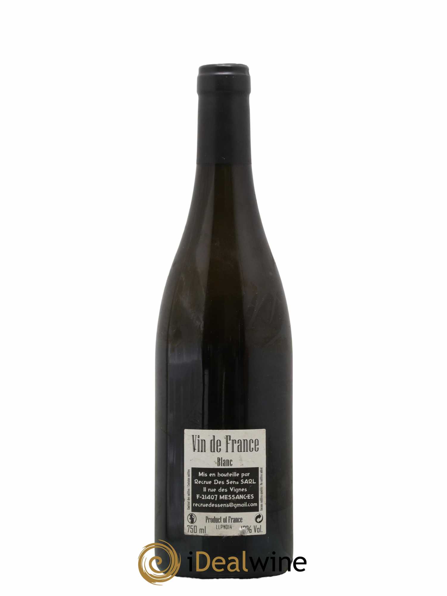 Vin de France Love and Pif Yann Durieux - Recrue des Sens 2014 - Lot de 1 bouteille - 1