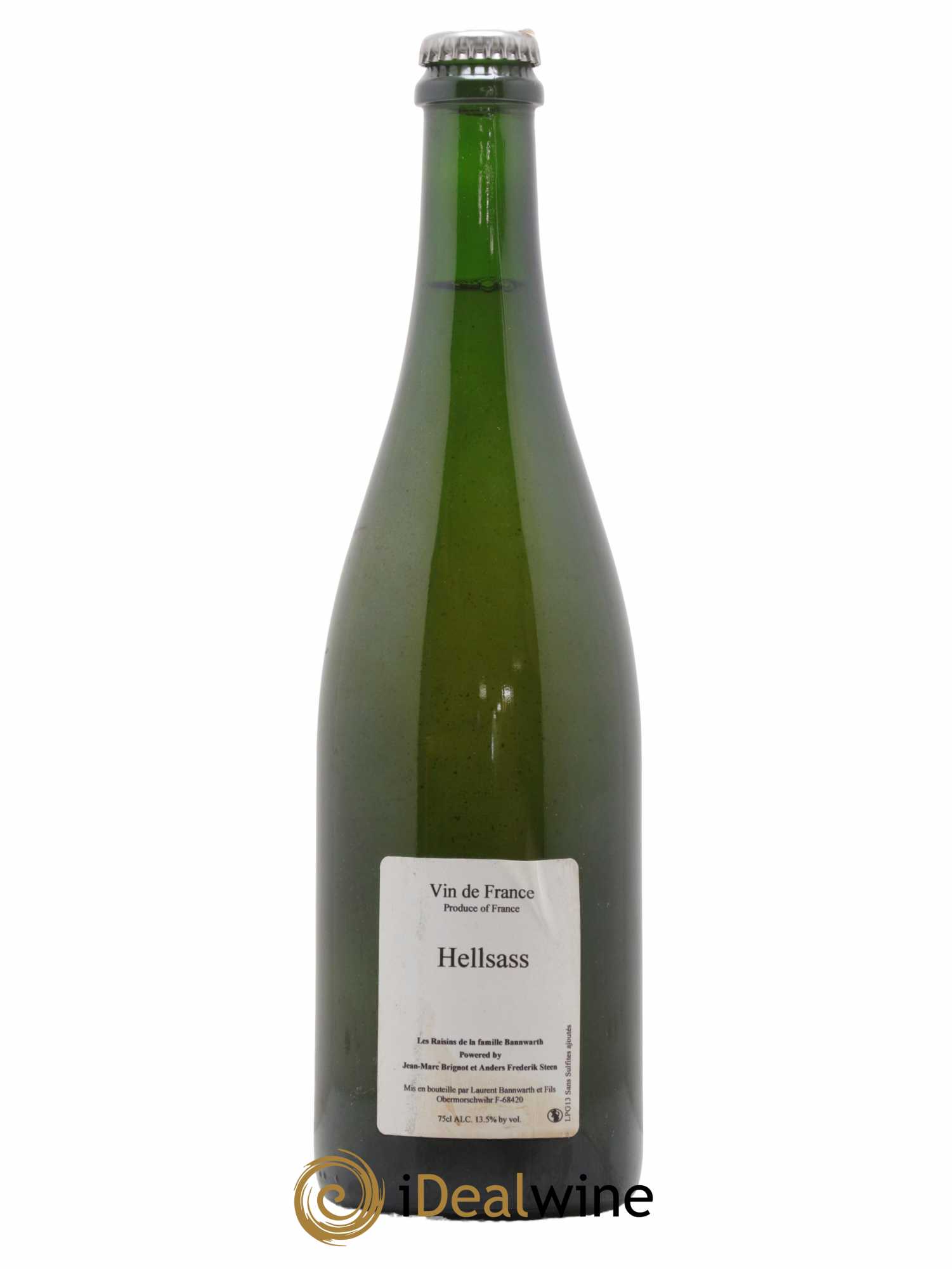Vin de France Hellsass Famille Bannwarth Jean-Marc Brignot Anders Frederik Steen 2013 - Lot de 1 bouteille - 0