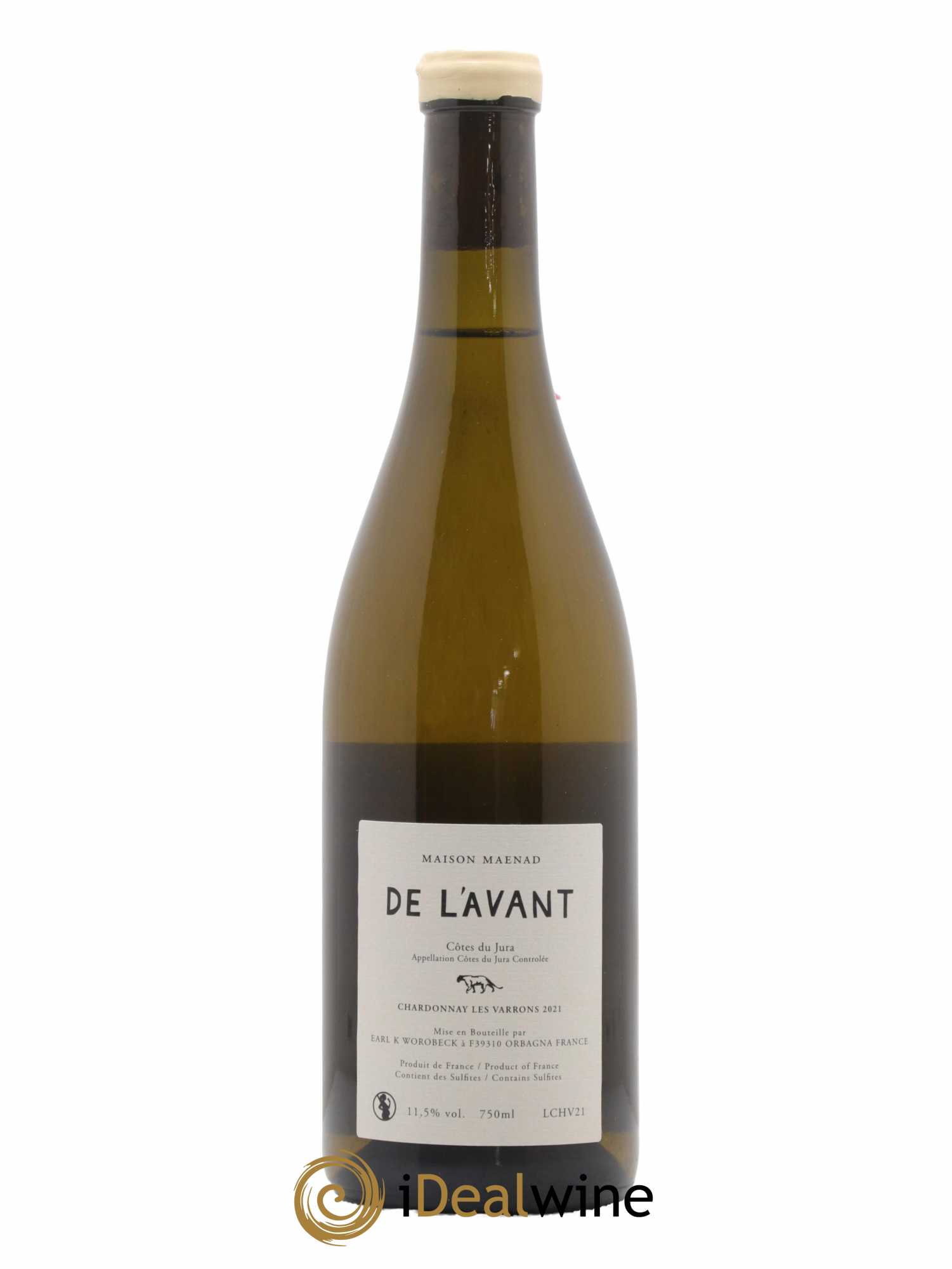 Côtes du Jura De l'Avant Les Varrons Katie Worobeck Maison Maenad 2021 - Lot de 1 bouteille - 1