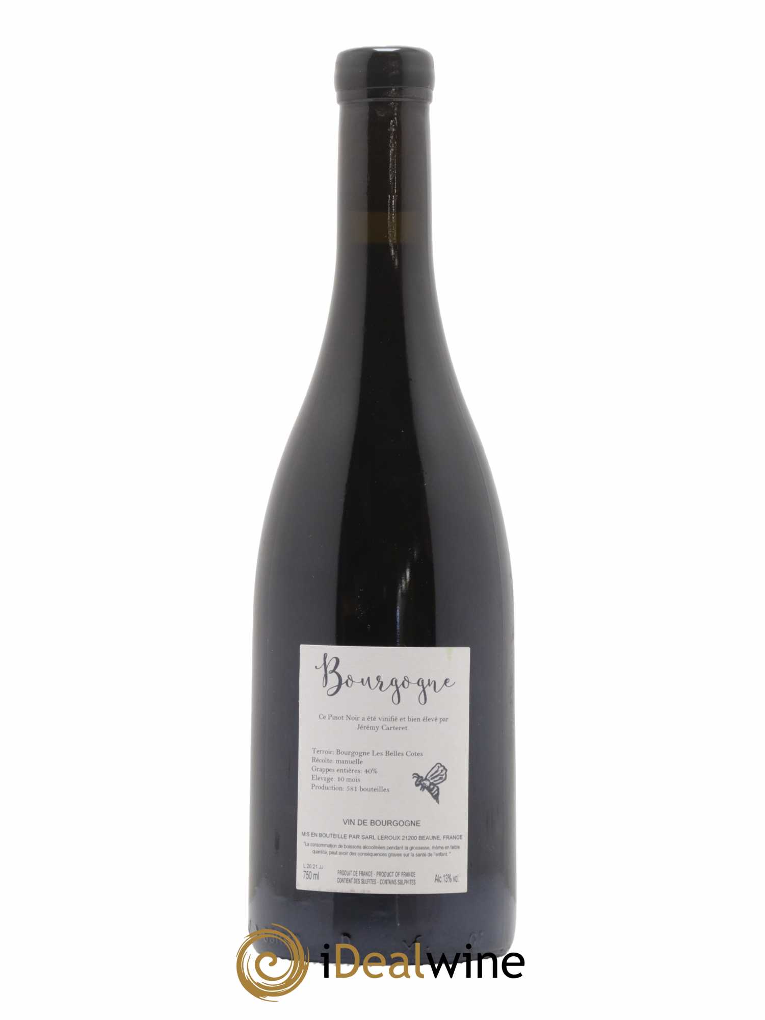 Bourgogne Jérémy Carteret 2021 - Lot de 1 bouteille - 1