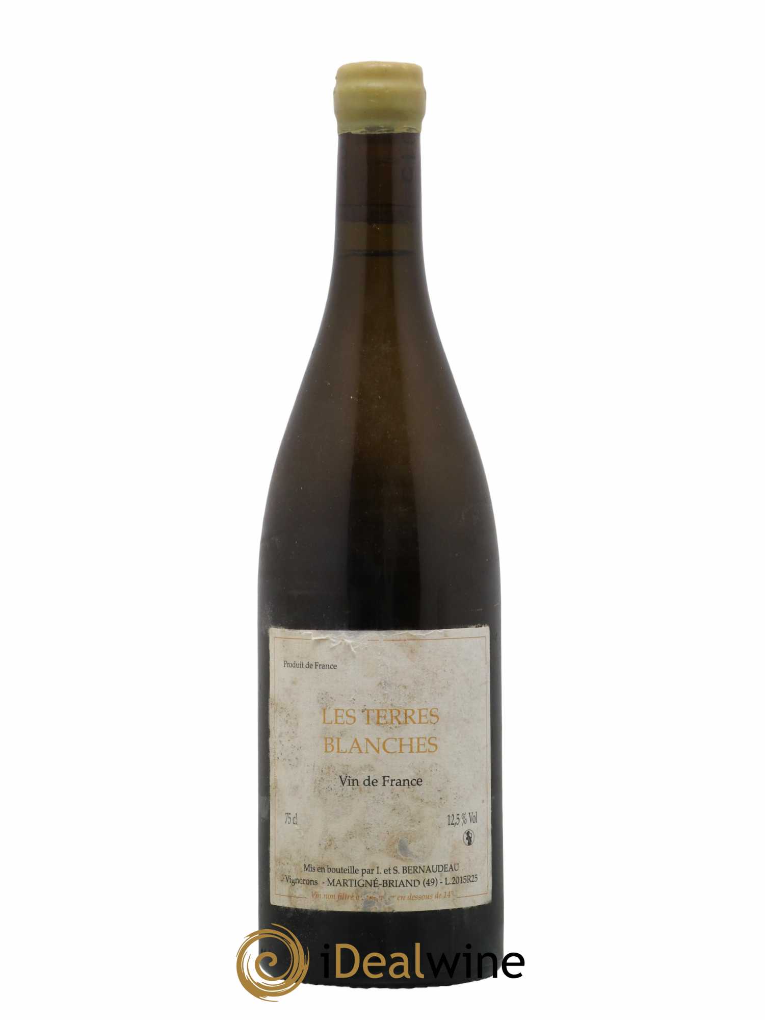 Vin de France Les Terres Blanches Stéphane Bernaudeau 2015 - Lot de 1 bouteille - 0