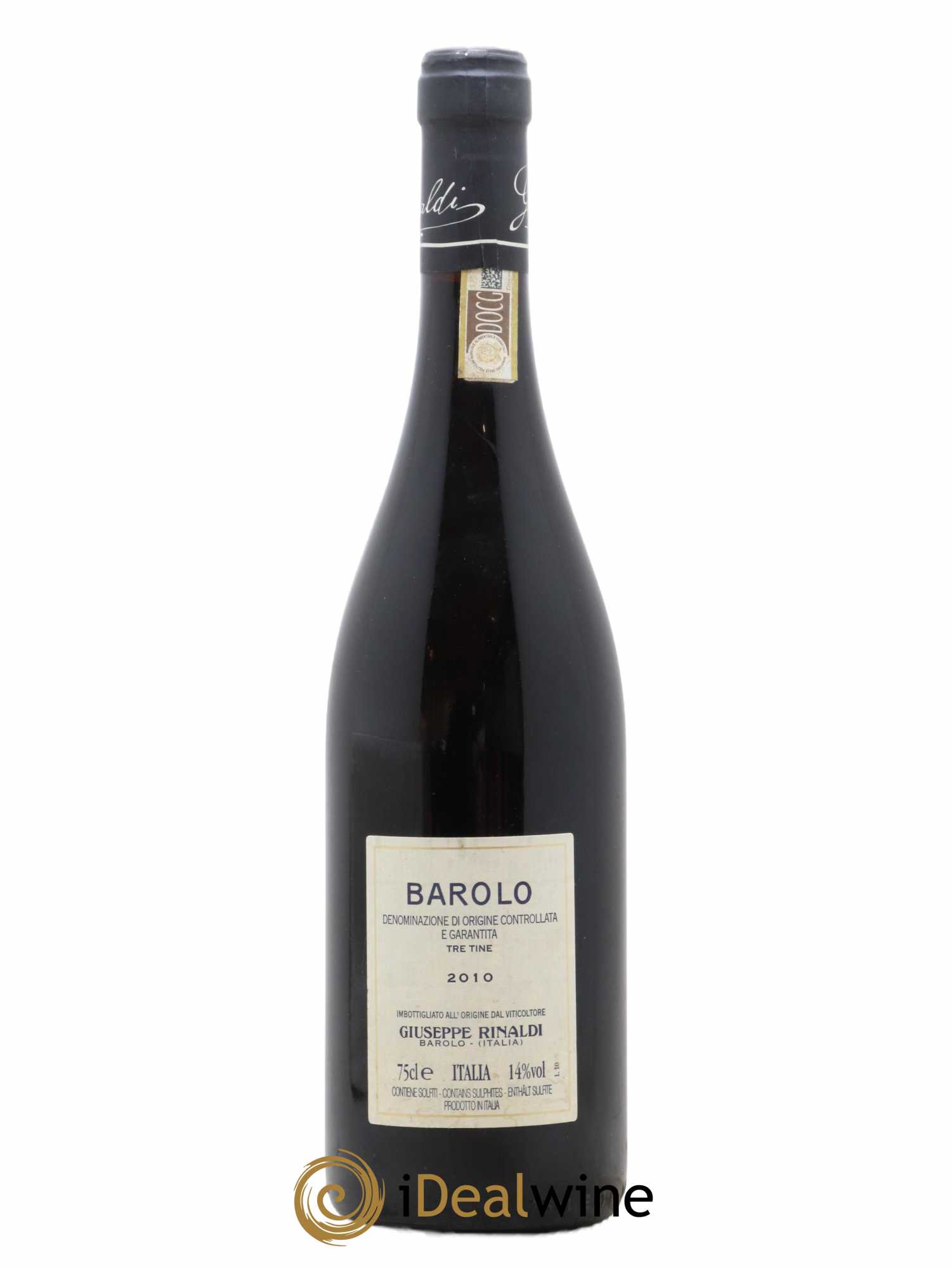 Barolo DOCG Tre Tine Giuseppe Rinaldi 2010 - Lot de 1 bouteille - 1