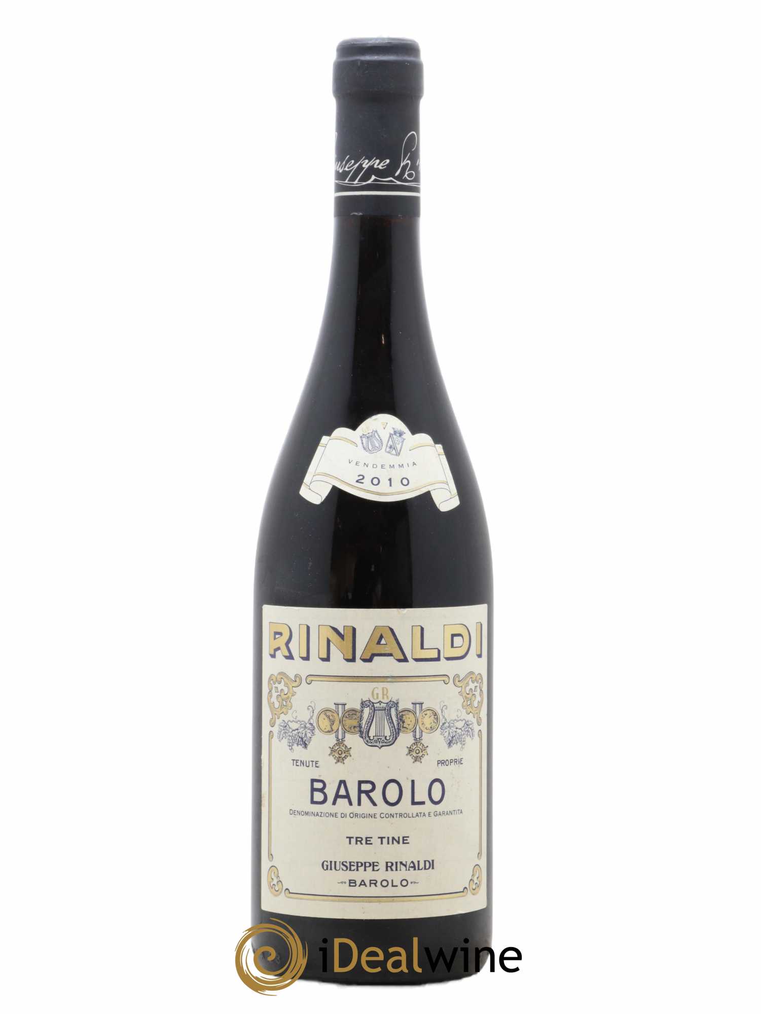 Barolo DOCG Tre Tine Giuseppe Rinaldi 2010 - Lot de 1 bouteille - 0