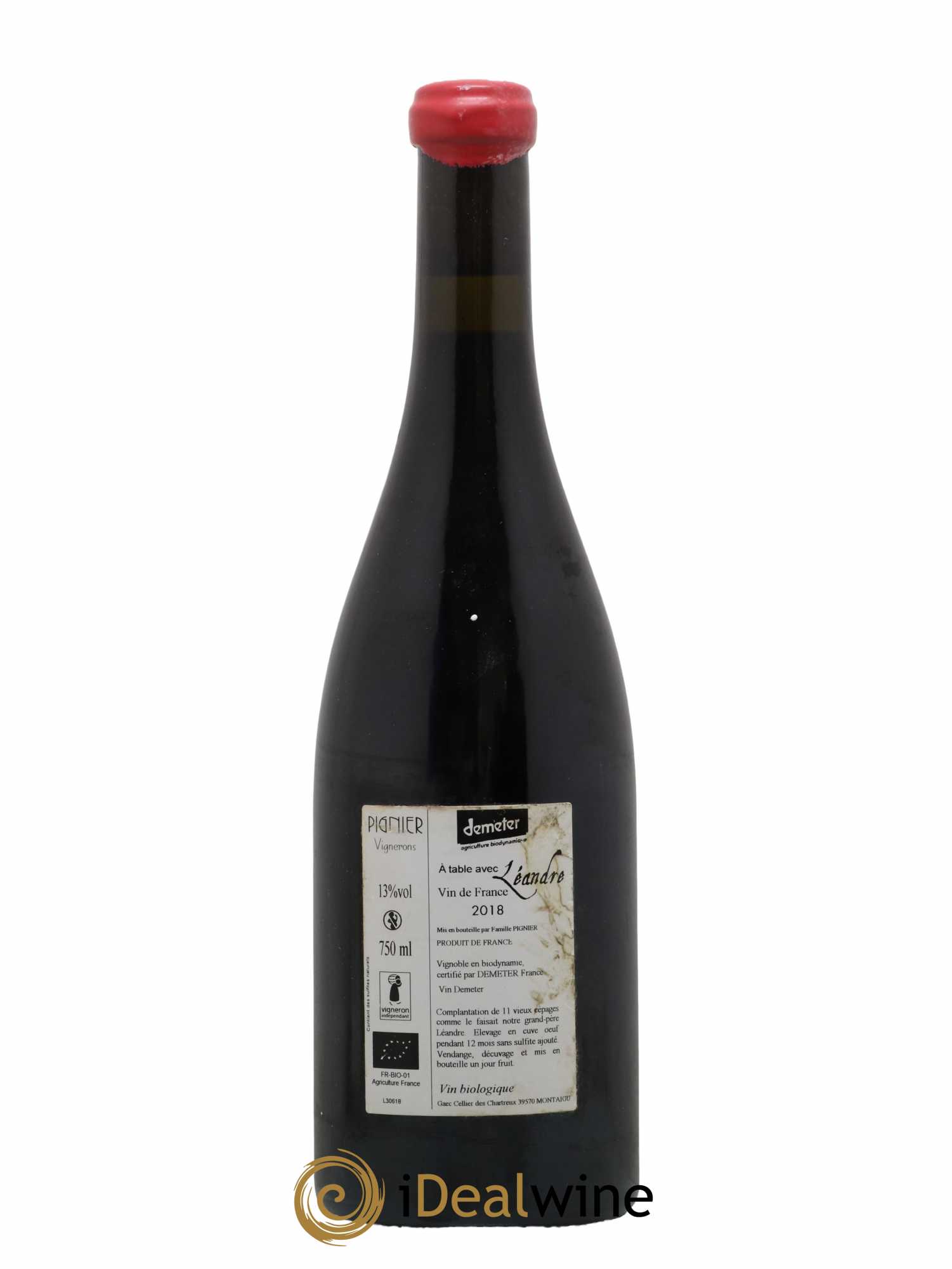 Vin de France A Table Léandre Domaine Pignier 2018 - Lot de 1 bouteille - 1