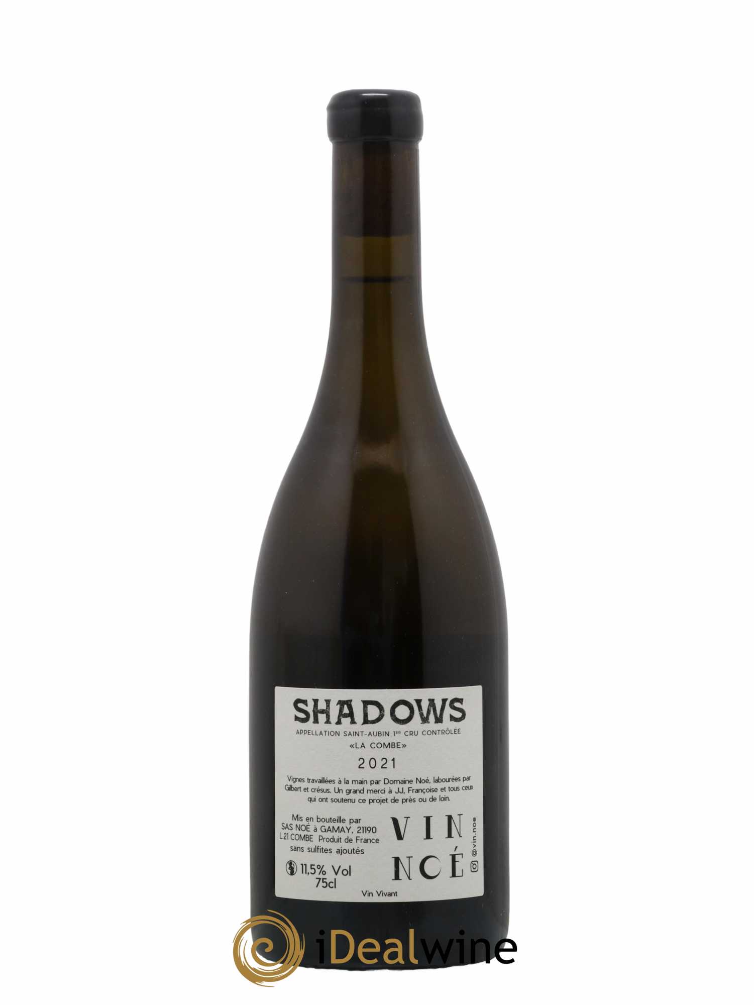 Saint-Aubin 1er Cru La Combe Shadows Vin Noé 2021 - Lot de 1 bouteille - 1