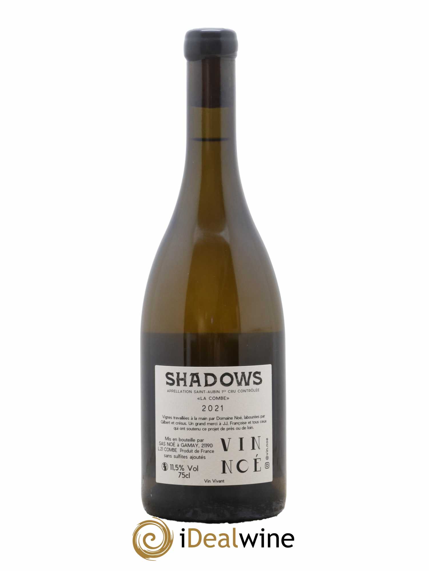 Saint-Aubin 1er Cru La Combe Shadows Vin Noé 2021 - Lot de 1 bouteille - 1