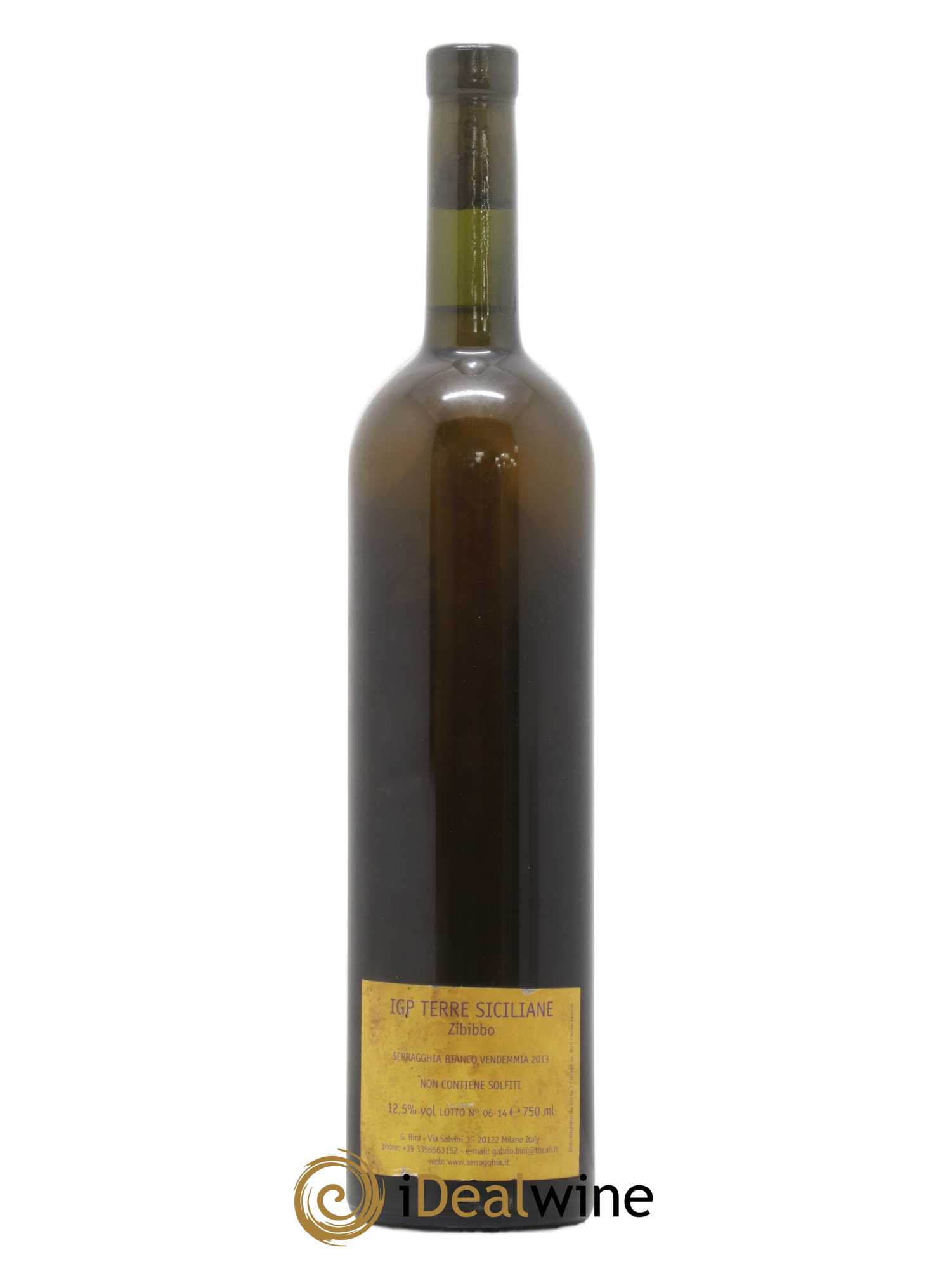IGP Sicile Serragghia Zibbibo di Giotto Bini White 2013 - Posten von 1 Flasche - 1