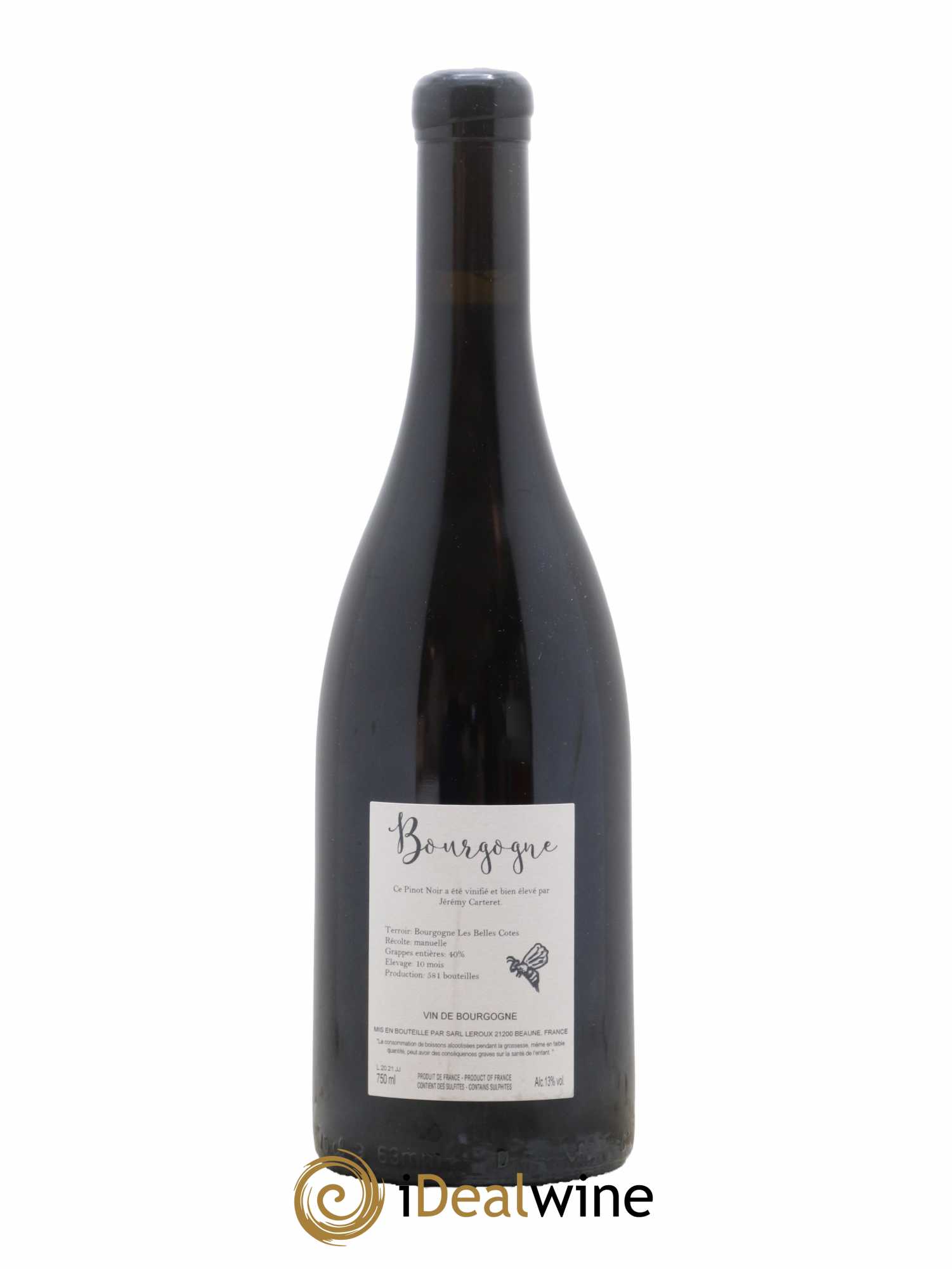 Bourgogne Les Belles Côtes Jérémy Carteret 2021 - Lot de 1 bouteille - 1
