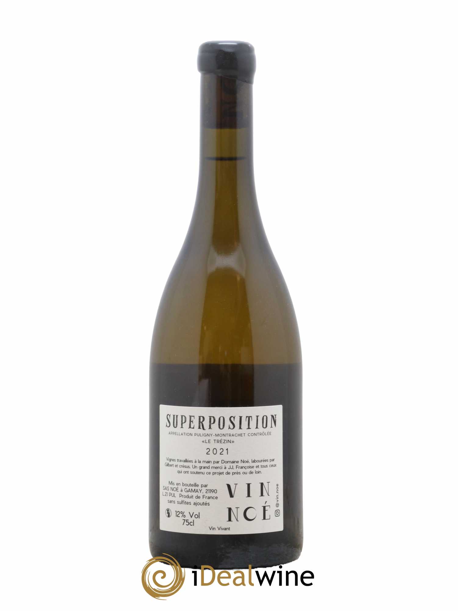 Puligny-Montrachet Le Trézin Super Position Vin Noé 2021 - Lot de 1 bouteille - 1