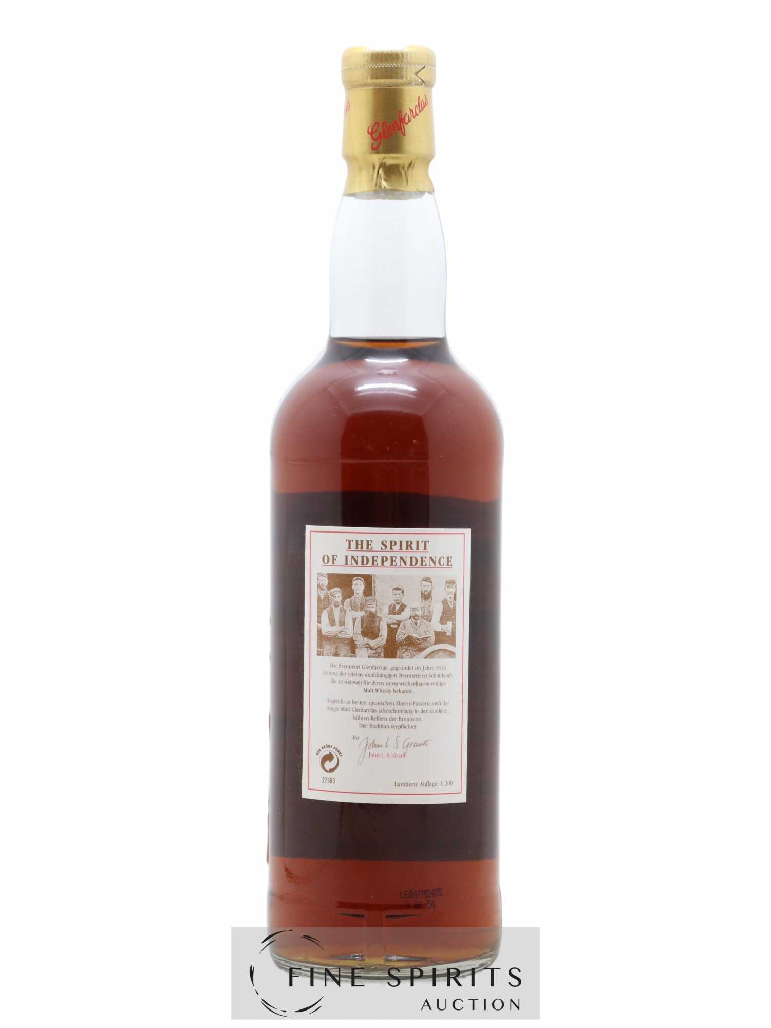 Glenfarclas 1969 Of. One of 1200 - bottled 1996 The Spirit of Independence - Lot of 1 bottle - 2