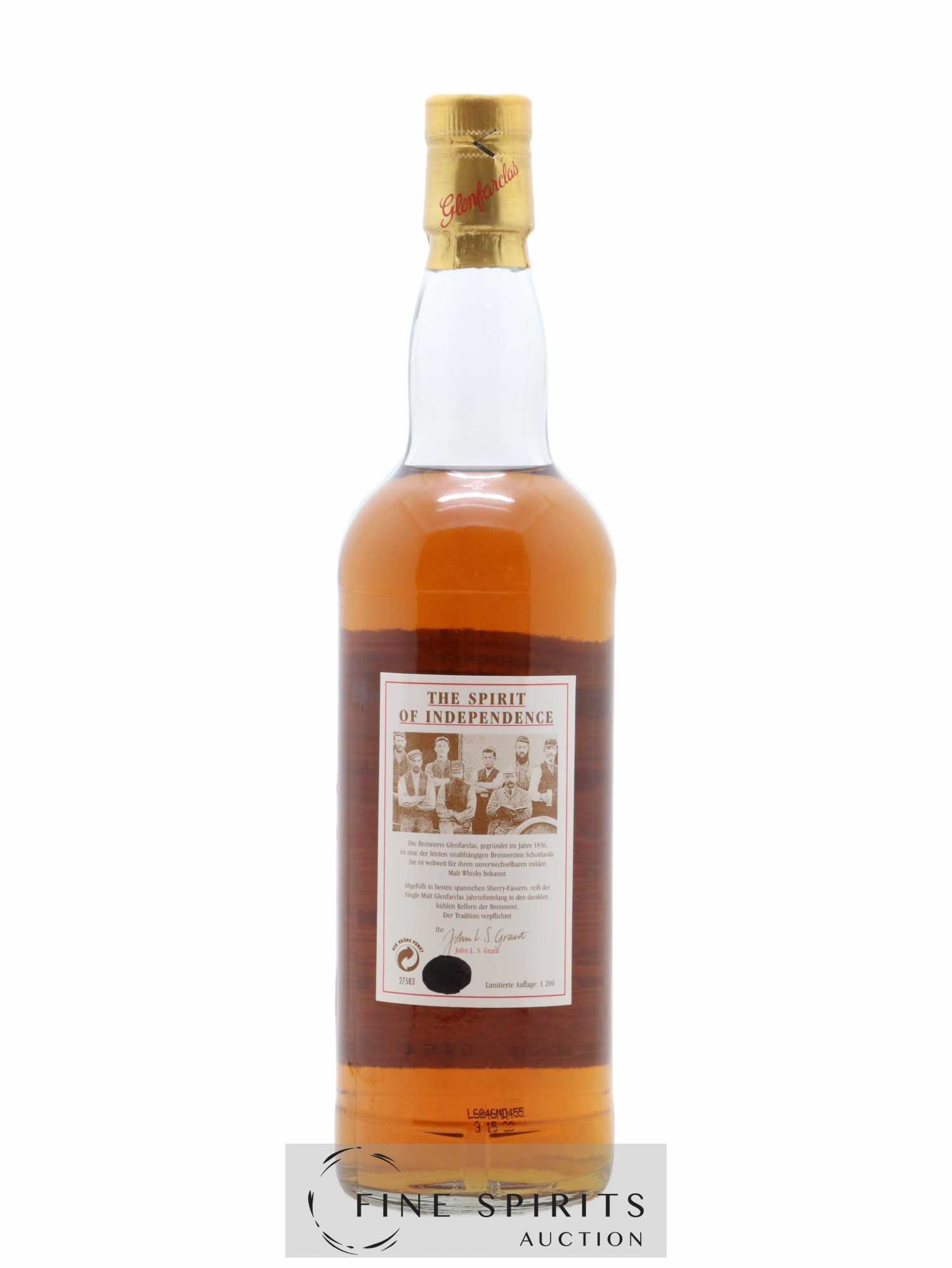 Glenfarclas 1969 Of. One of 1200 - bottled 1996 The Spirit of Independence - Lot de 1 bouteille - 2
