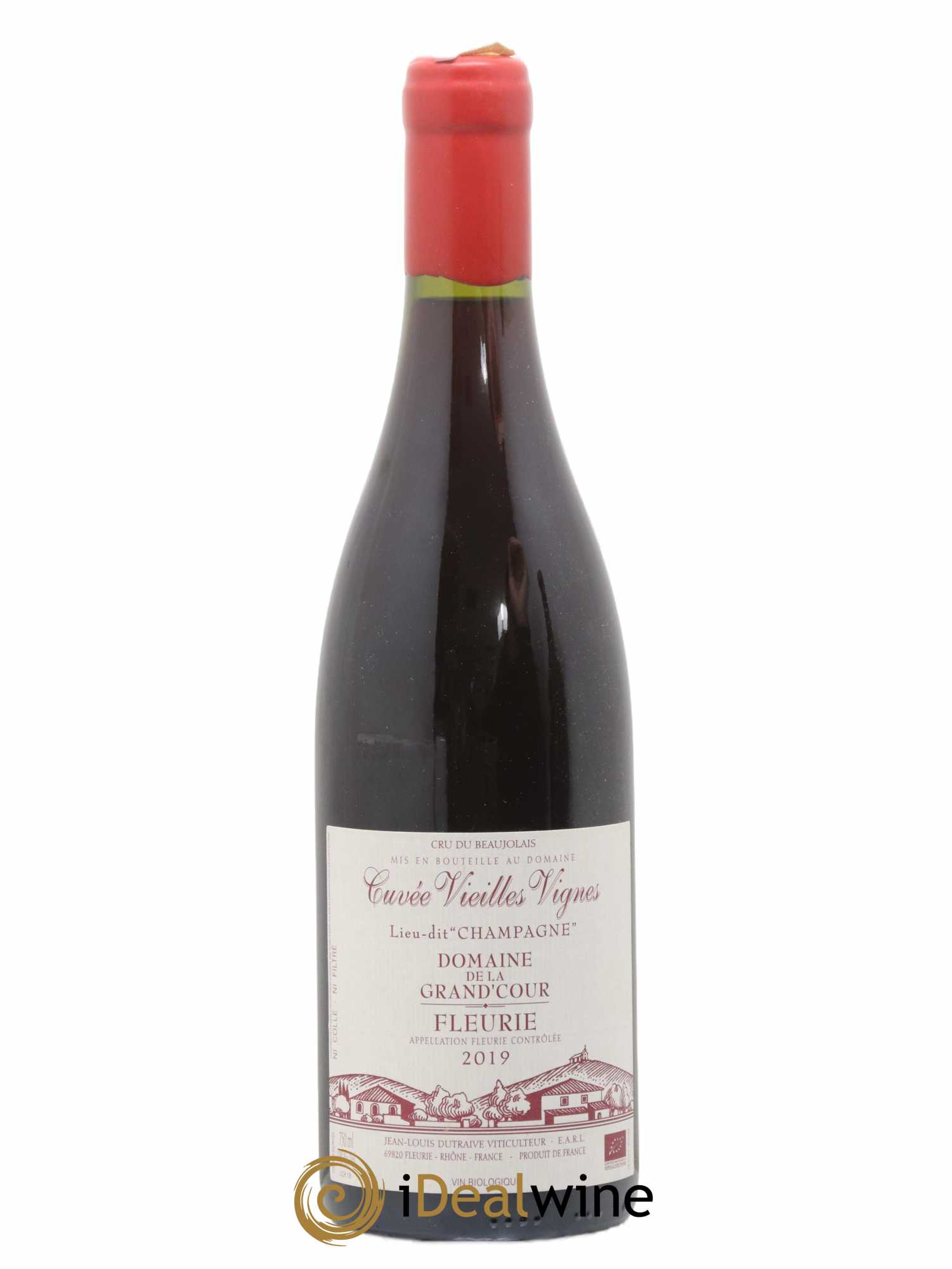 Fleurie Champagne - Cuvée Vieilles Vignes Grand'cour (Domaine de la) - Jean-Louis Dutraive 2019 - Lot de 1 bouteille - 0