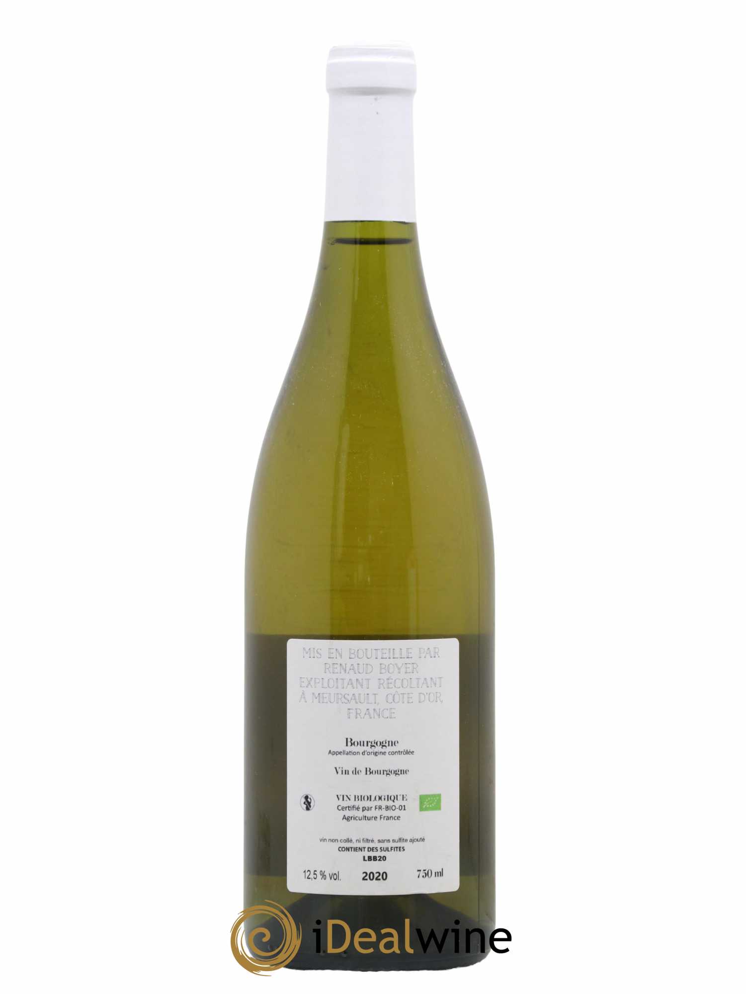 Bourgogne Les Riaux Renaud Boyer 2020 - Lot de 1 bouteille - 1