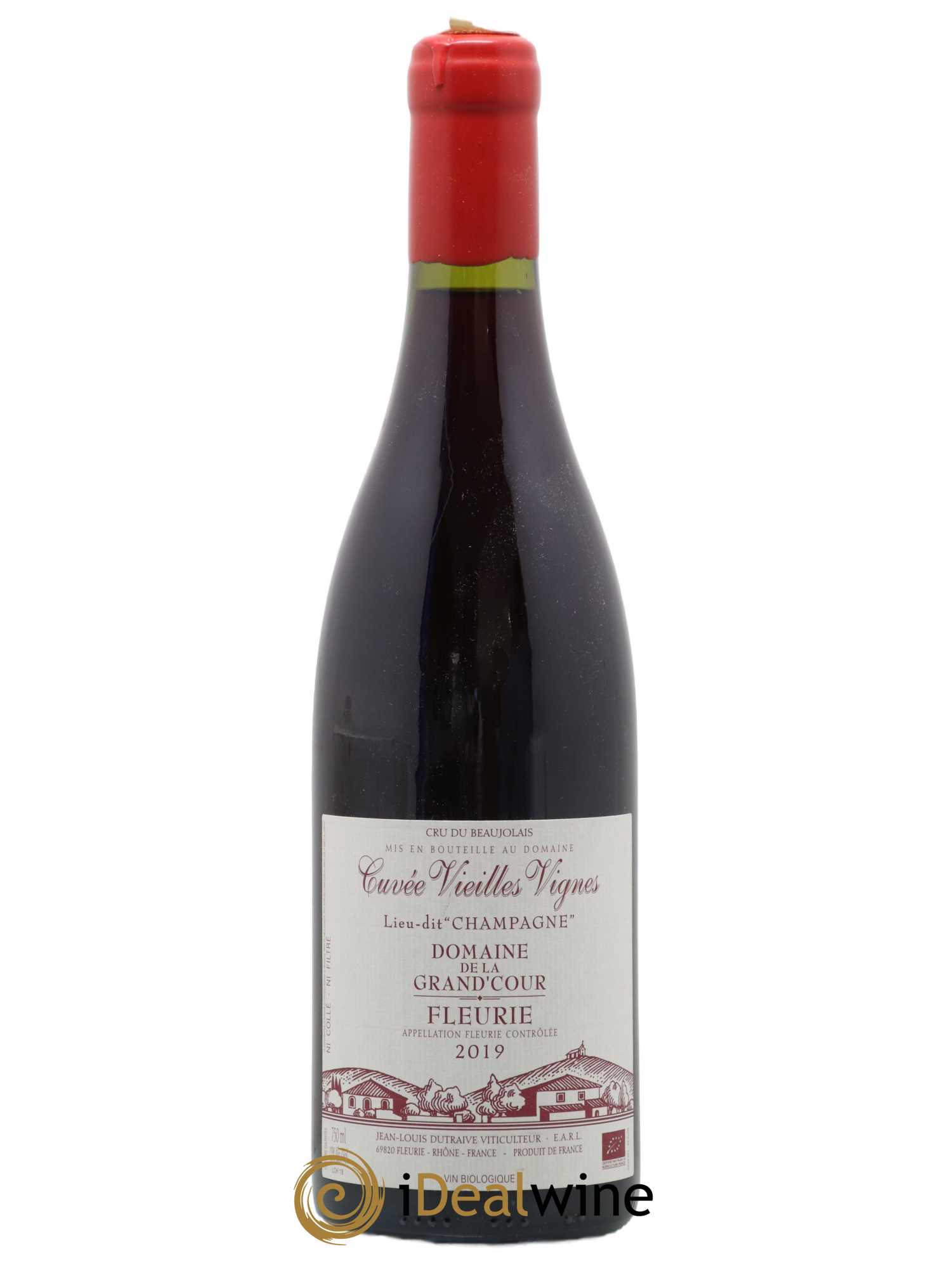 Fleurie Champagne - Cuvée Vieilles Vignes Grand'cour (Domaine de la) - Jean-Louis Dutraive 2019 - Lot de 1 bouteille - 0