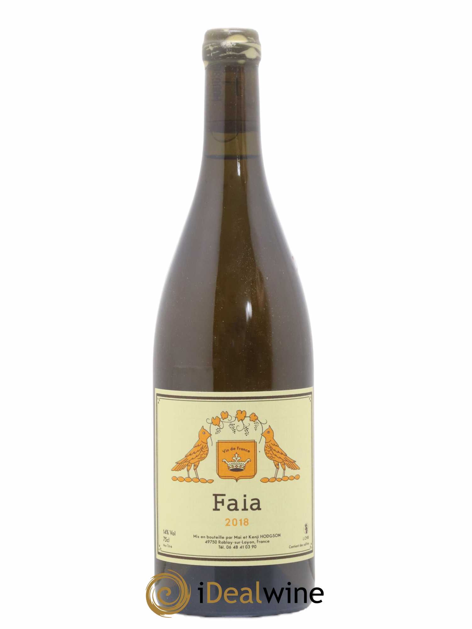 Vin de France Faia Mai & Kenji Hodgson 2018 - Lot de 1 bouteille - 0