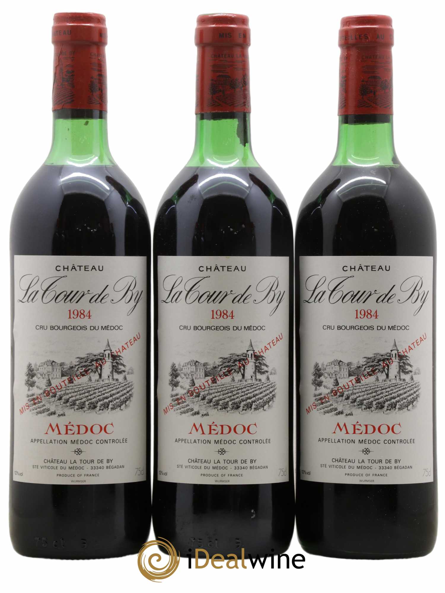 Château La Tour de By Cru Bourgeois 1984 - Lot de 6 bouteilles - 1