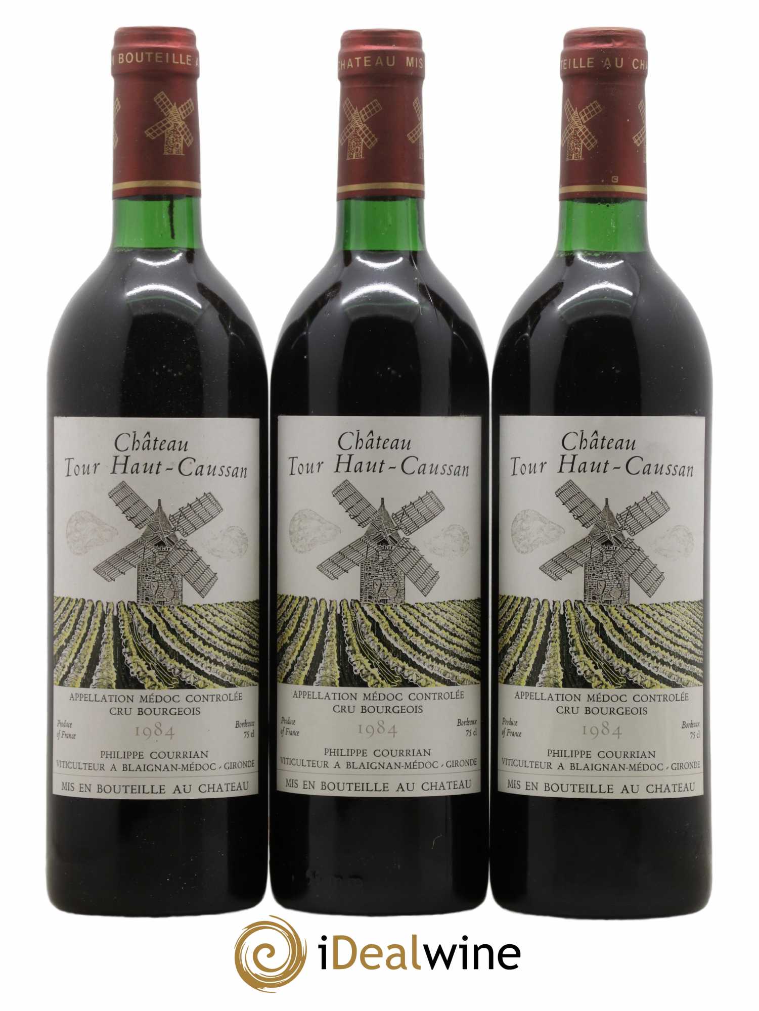 Château La Tour de By Cru Bourgeois 1984 - Posten von 3 Flaschen - 1