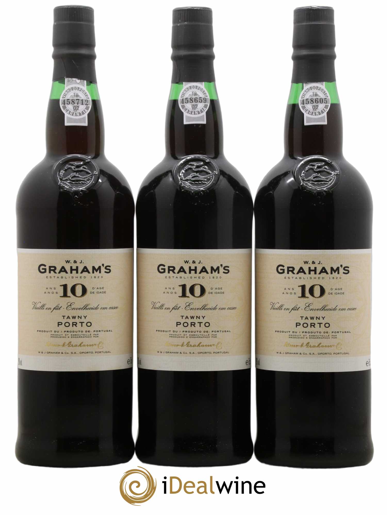 Porto Tawny 10 ans Graham's - Lot de 3 bouteilles - 0