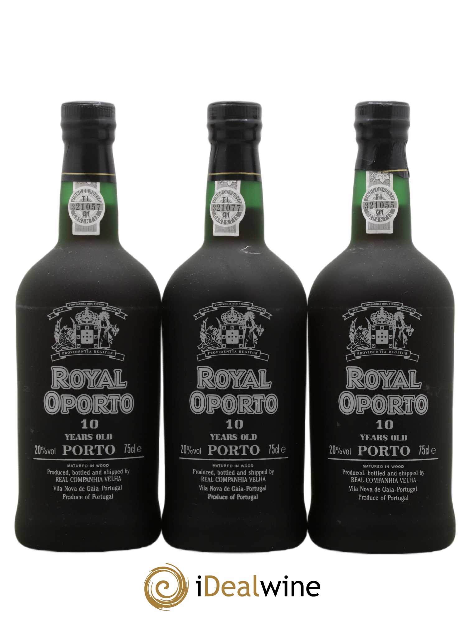 Porto Royal Oporto 10 years old Real Companhia Velha - Lot de 3 bouteilles - 0