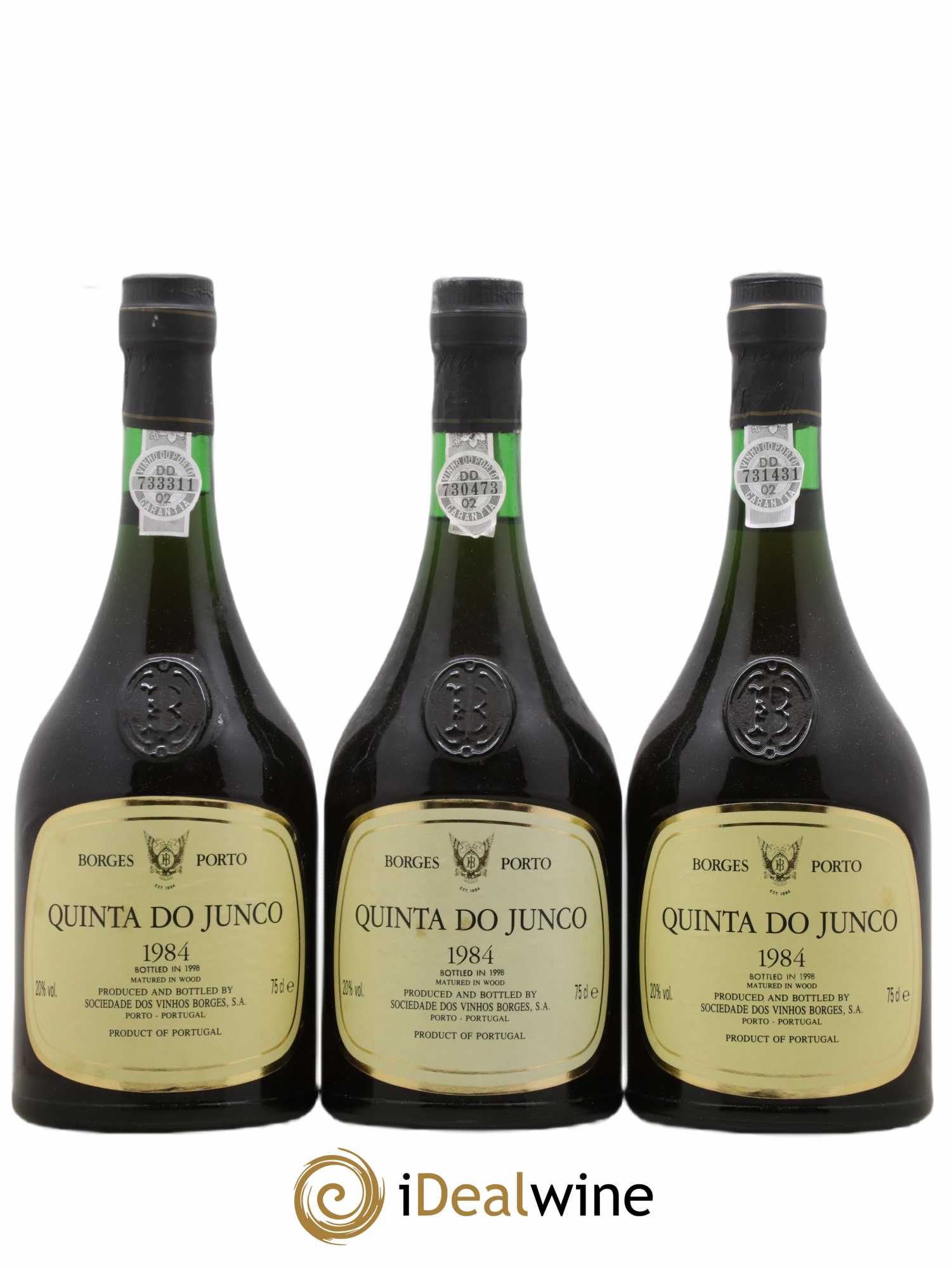 Porto Borges Quinta do Junco Coroa 1984 - Lot de 3 bouteilles - 0