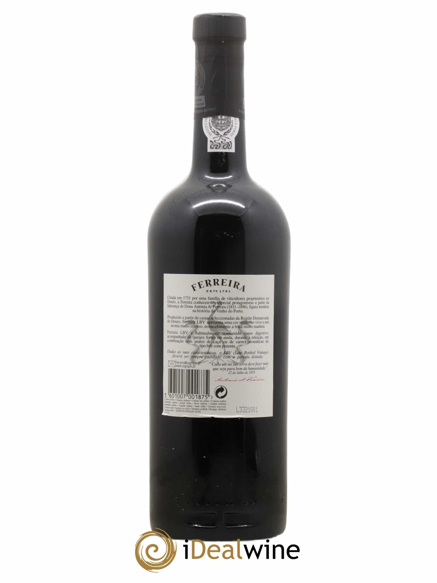 Porto Late Bottled Vintage Ferreira 2009 - Lot de 1 bouteille - 2
