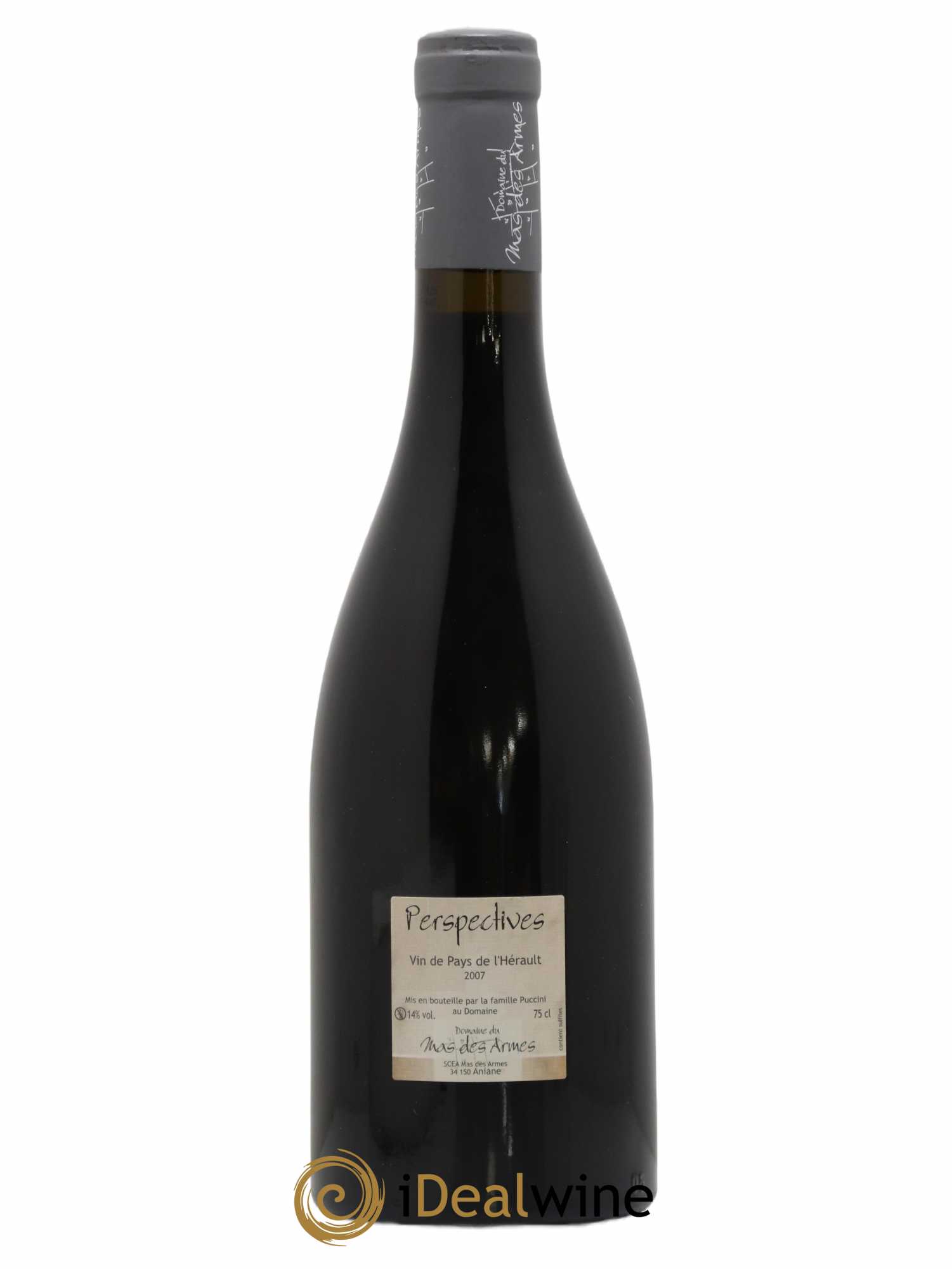 IGP Pays d'Hérault (Vin de Pays de l'Hérault) Domaine du mas des Armes Perspectives 2007 - Lot of 1 bottle - 1