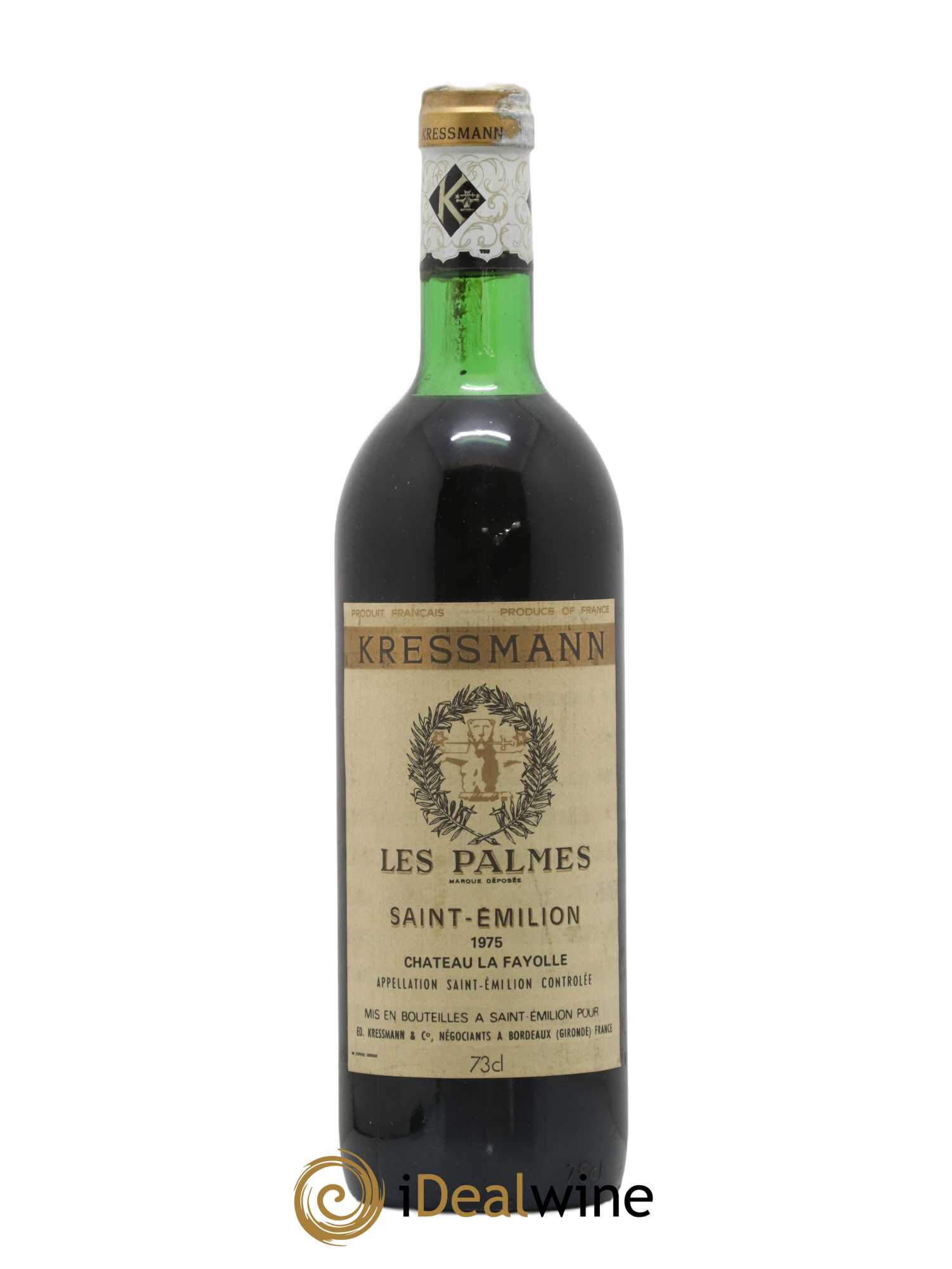 Saint-Émilion Les Palmes Château La Fayolle 1975 - Lot de 1 bouteille - 0