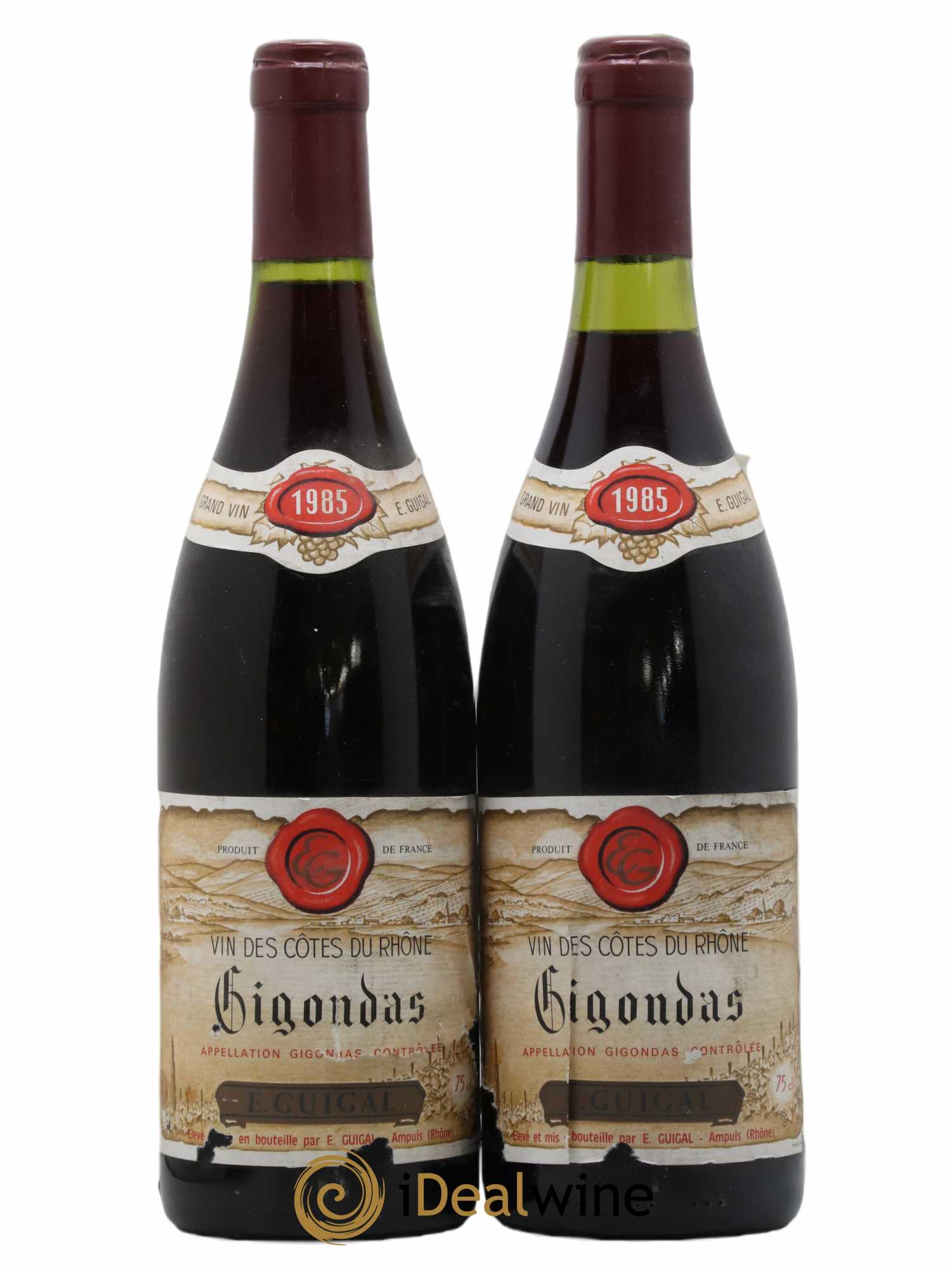 Gigondas Guigal 1985 - Lot de 2 bouteilles - 0