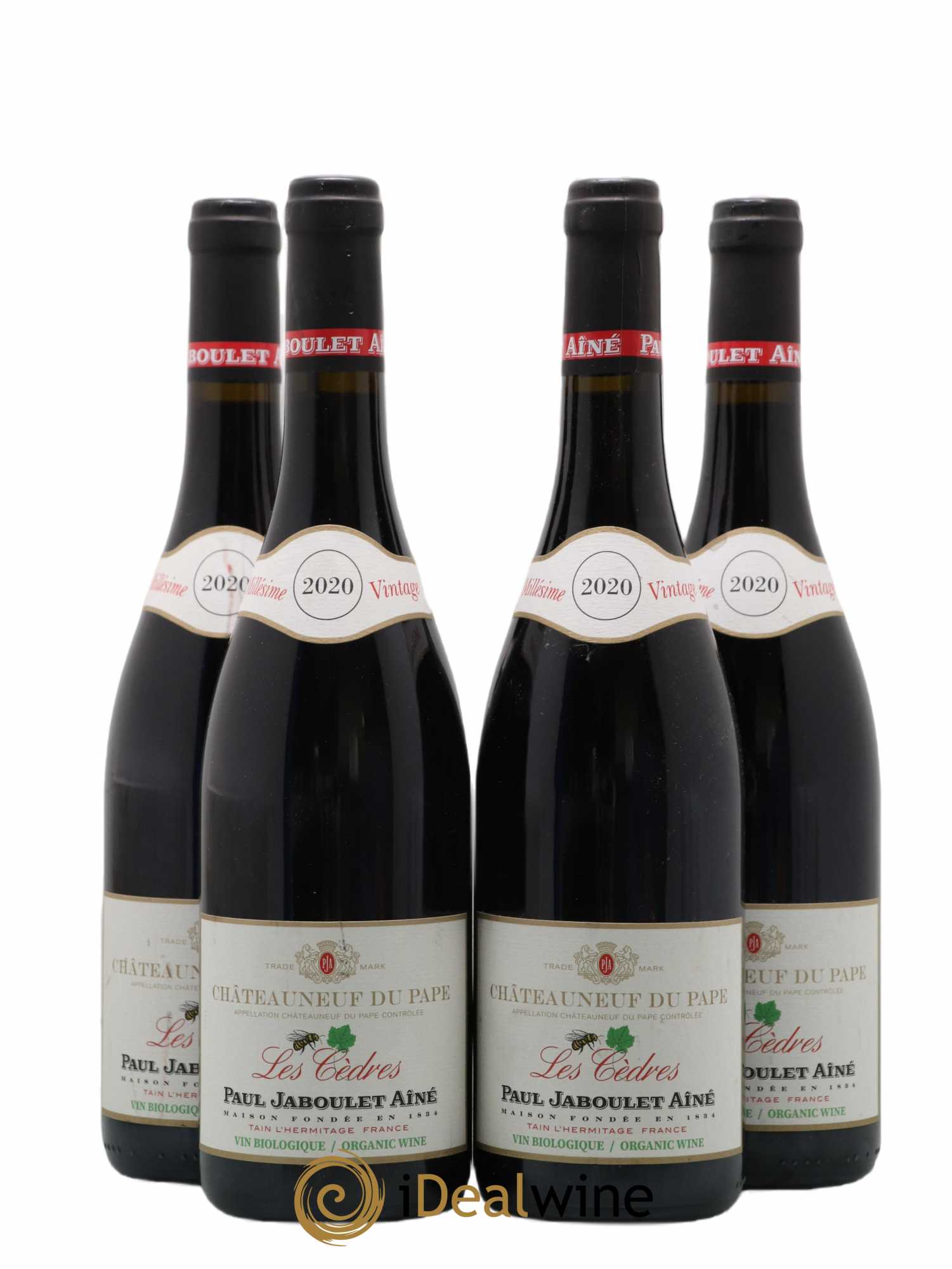 Châteauneuf-du-Pape Les Cèdres Paul Jaboulet Ainée 2020 - Posten von 4 Flaschen - 0