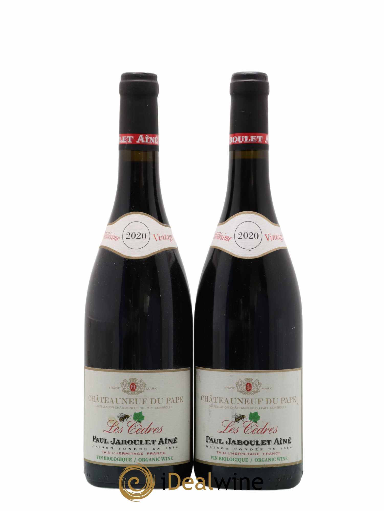 Châteauneuf-du-Pape Les Cèdres Paul Jaboulet Ainée 2020 - Posten von 2 Flaschen - 0